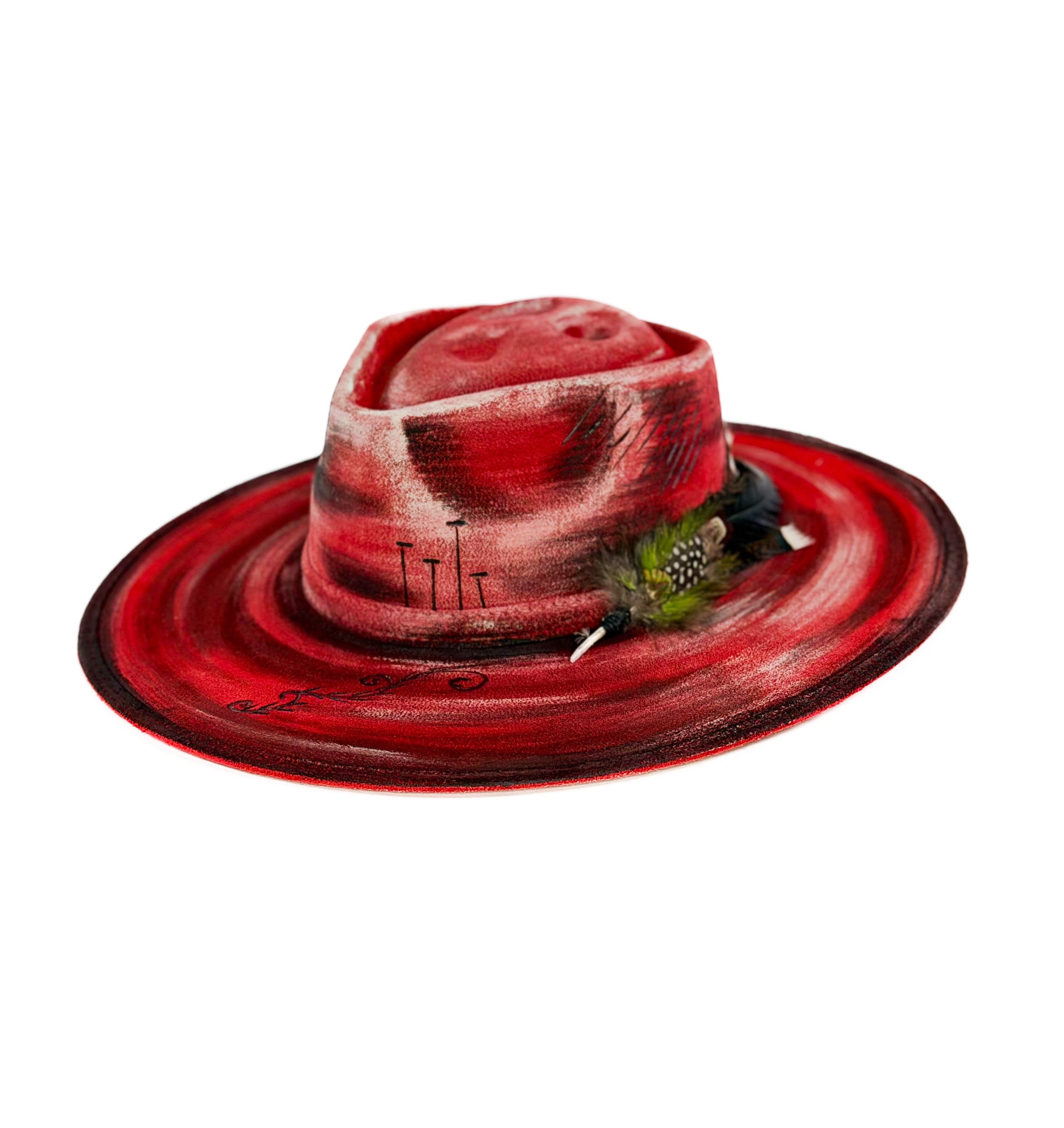 Crimson storm — side view