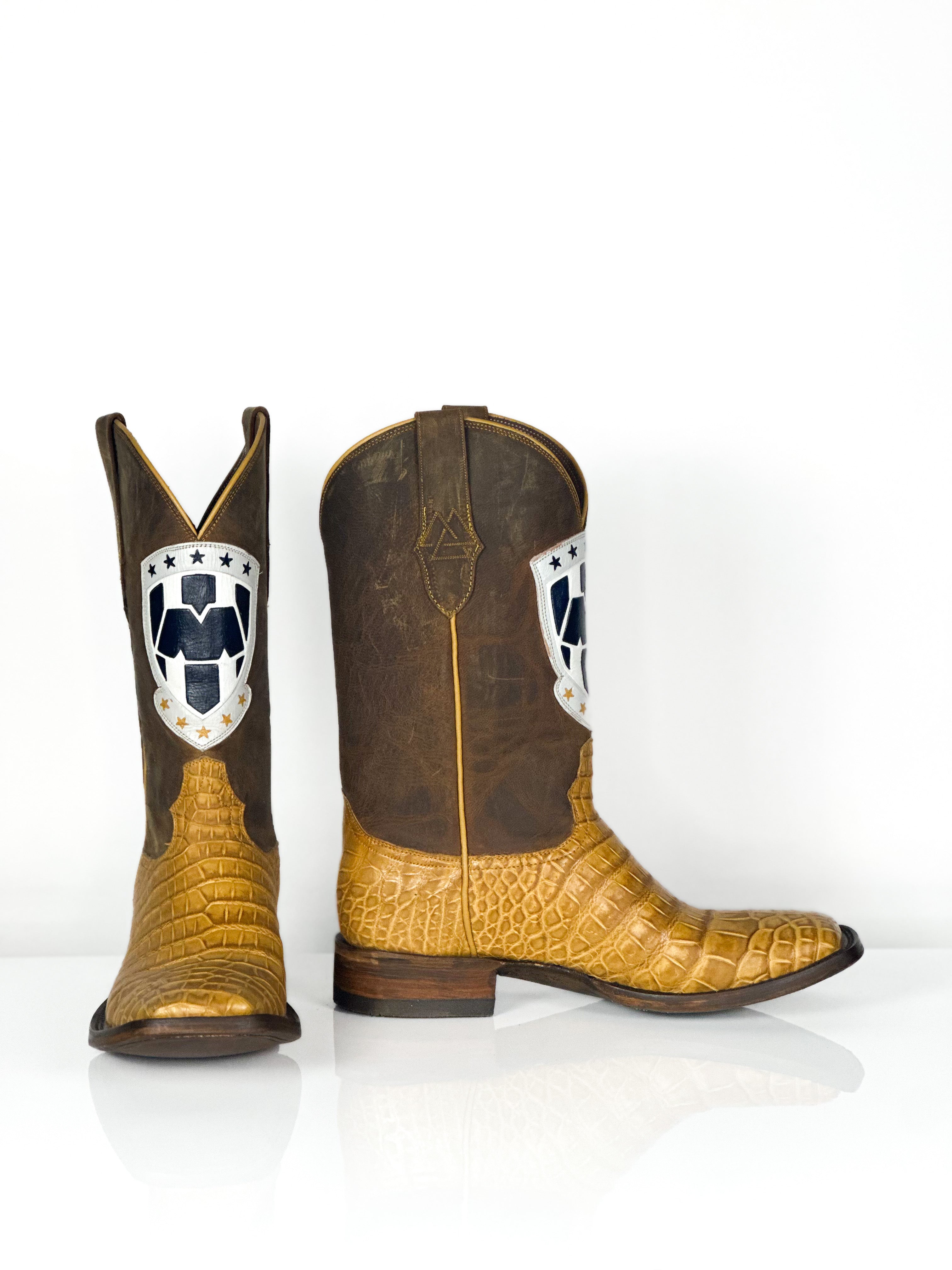 Team Boot — profile view of handmade western boots