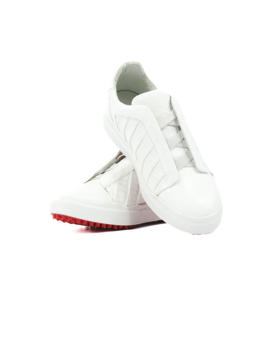 Mens Croc Leather Sneakers
