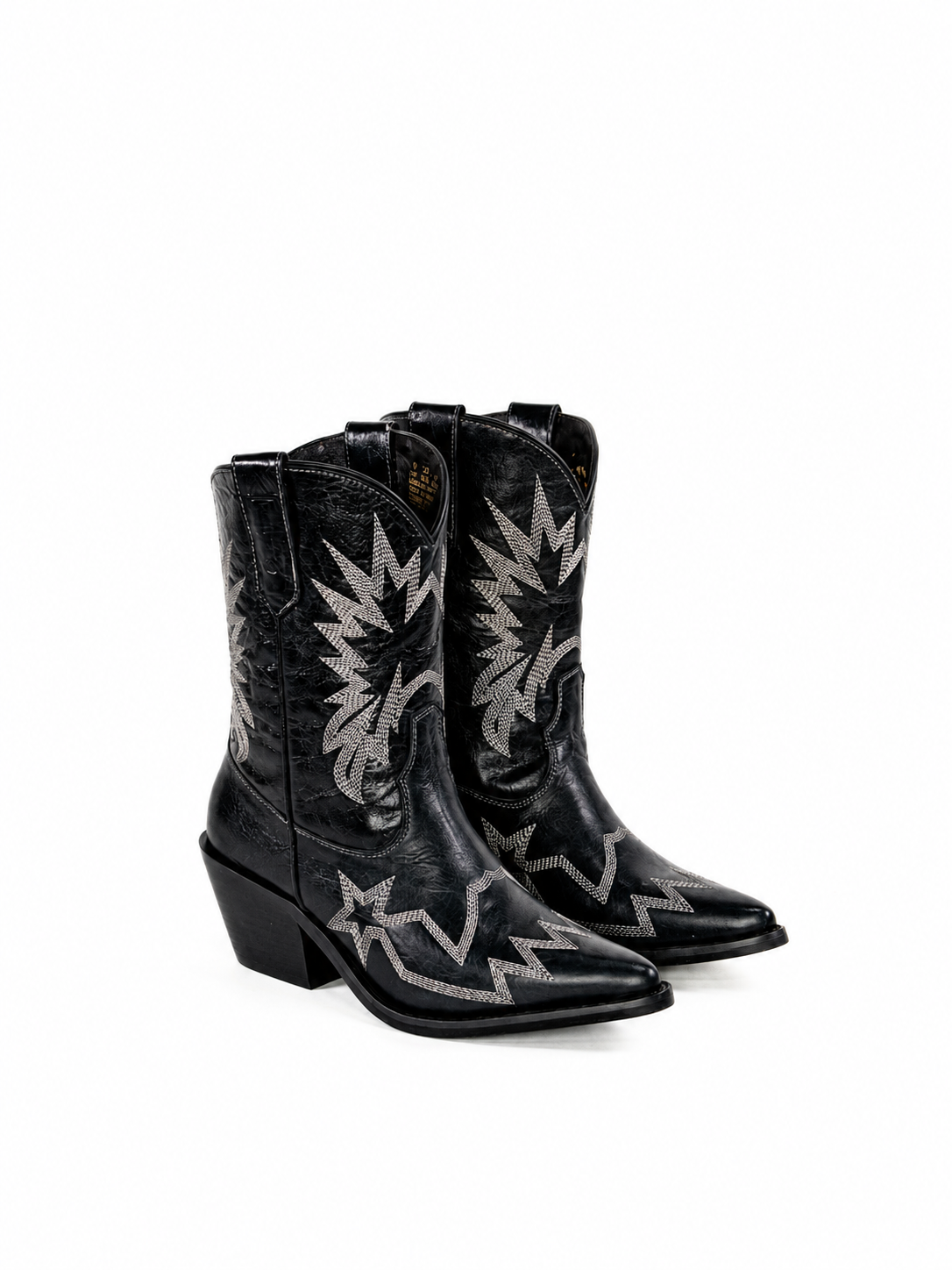 The Pilar — Leather Women's Cowboy Boot, detail view