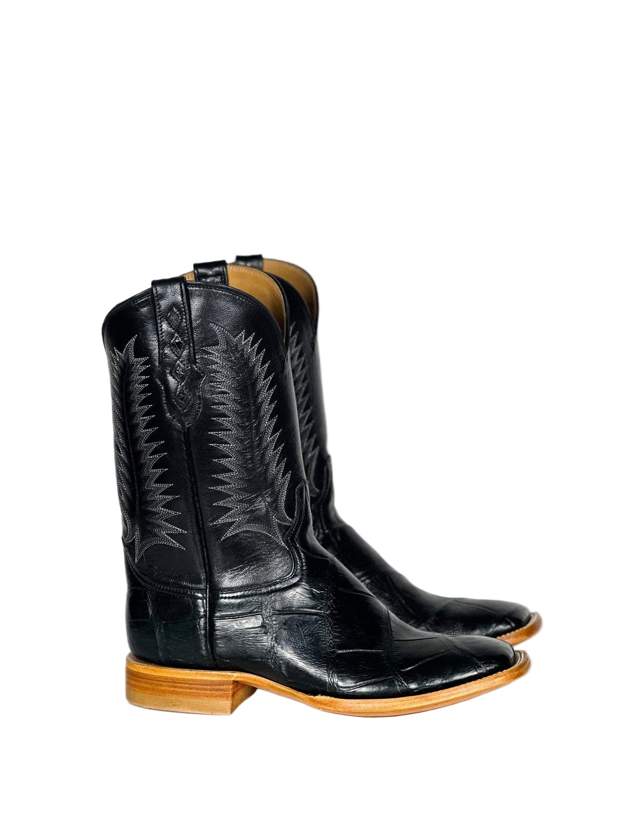 American Alligator-Black Natural Sole by Cuadra Piedreros
