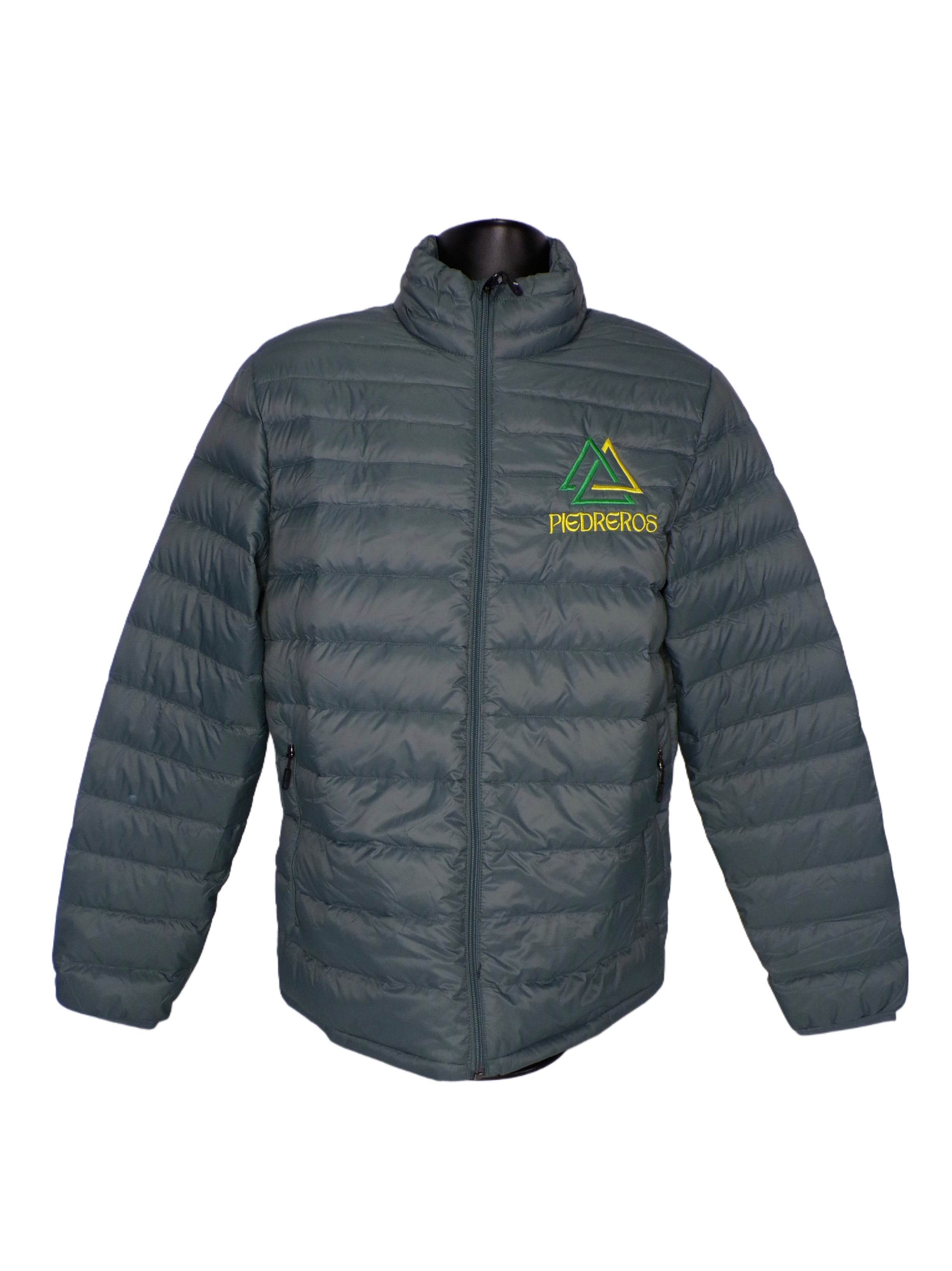 Mens Puffer Logo Jacket — detail shot