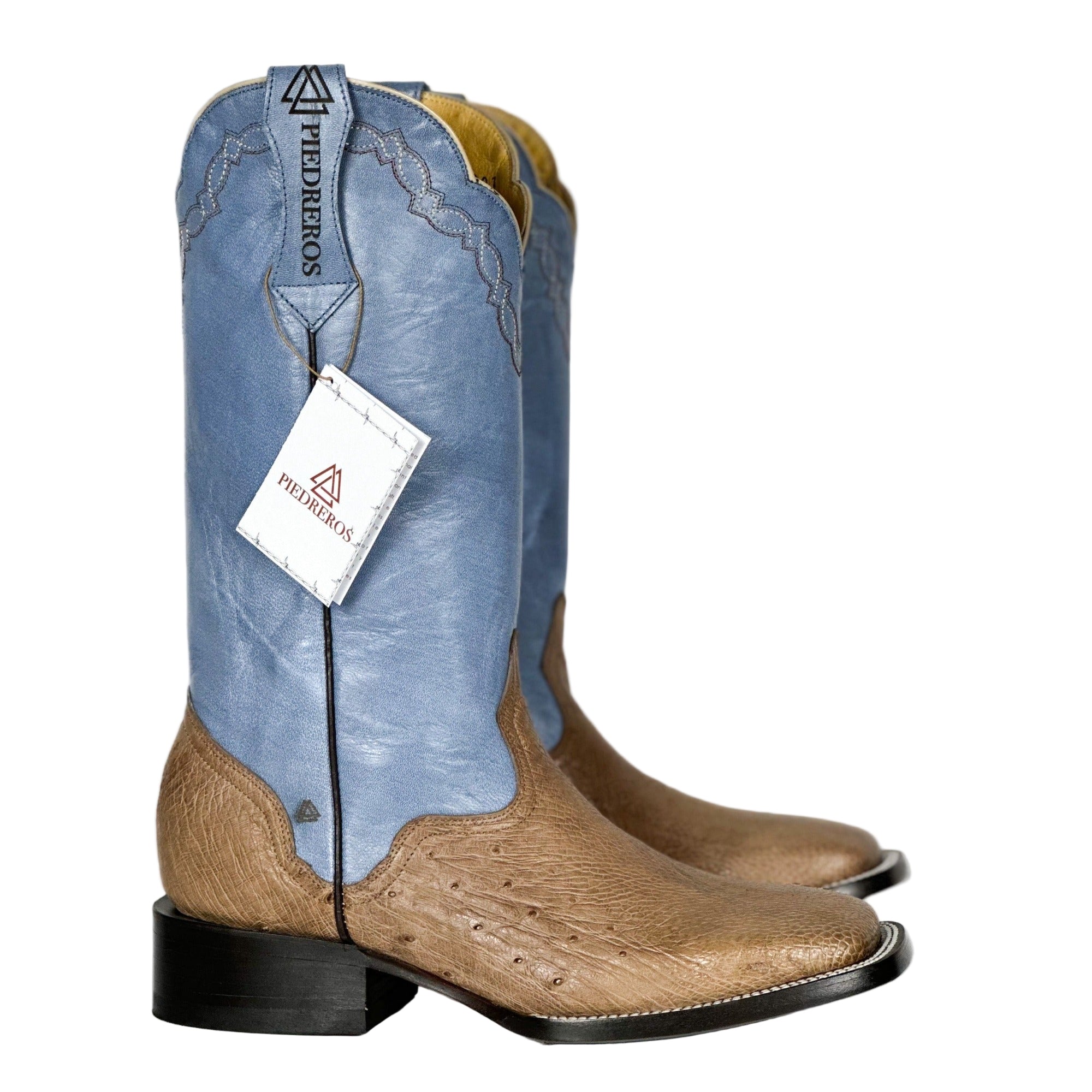 Men's Ostrich- Blue skin by Cuadra Piedreros