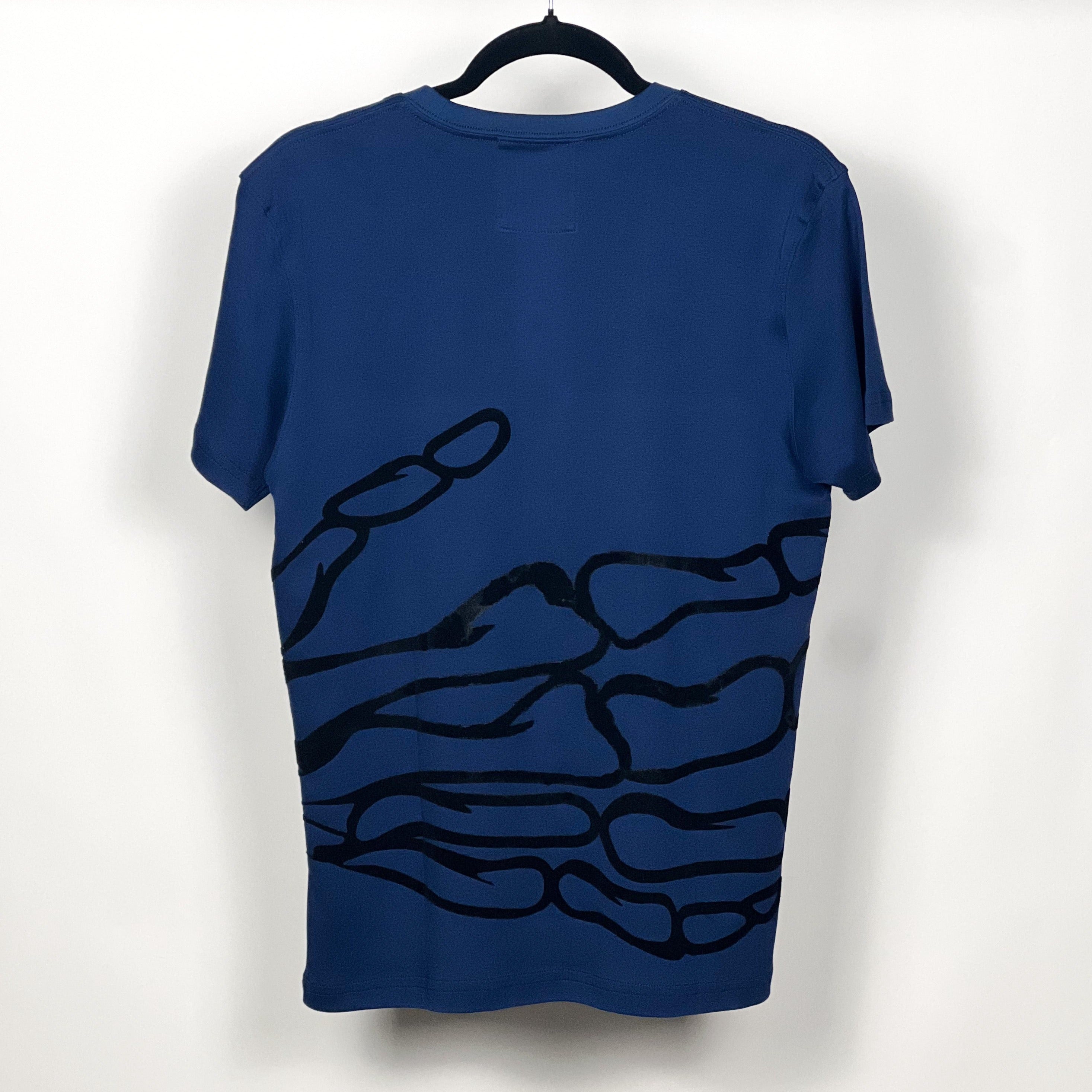 Shirt- skull hand — side view