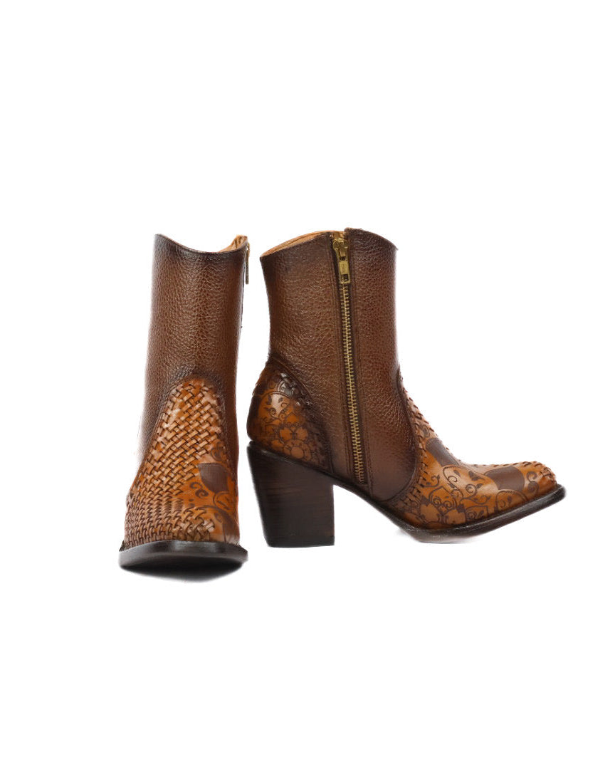 Priscila Short Leather Boot