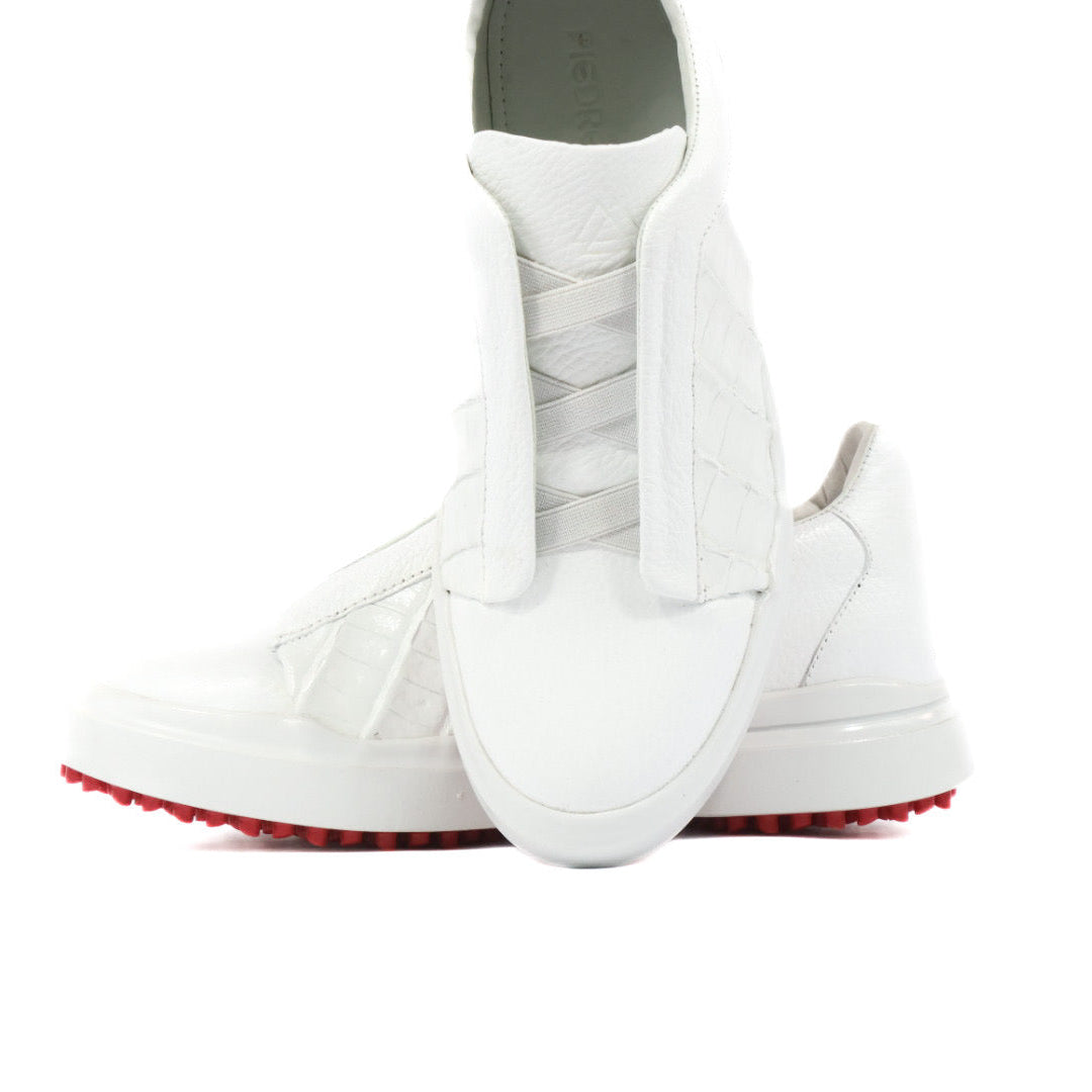 Mens Croc Leather Sneakers