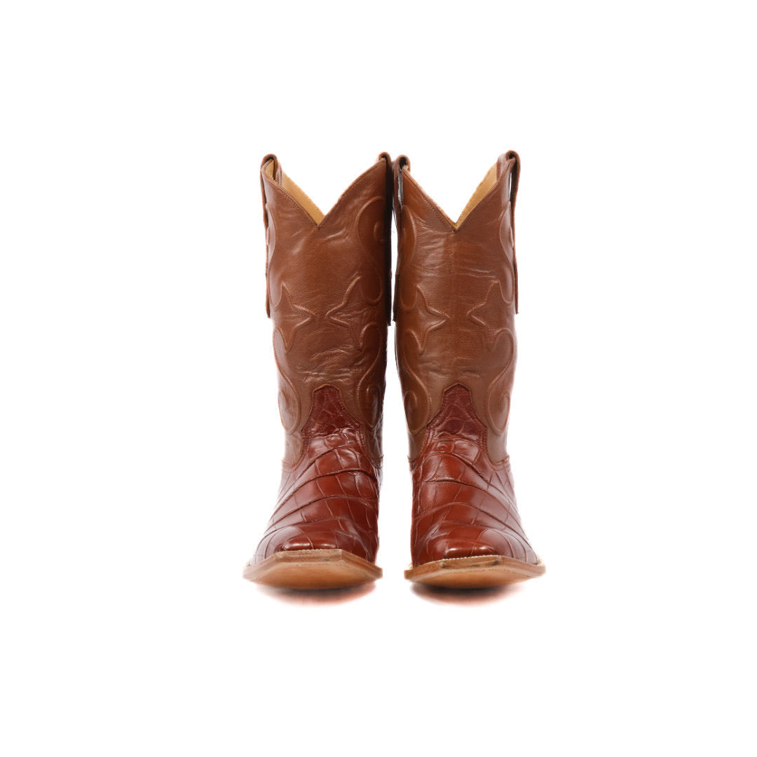 American Alligator French Toe Boot