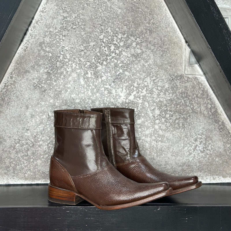 Midnight Oak Boots — handmade western boots by Cuadra Piedreros