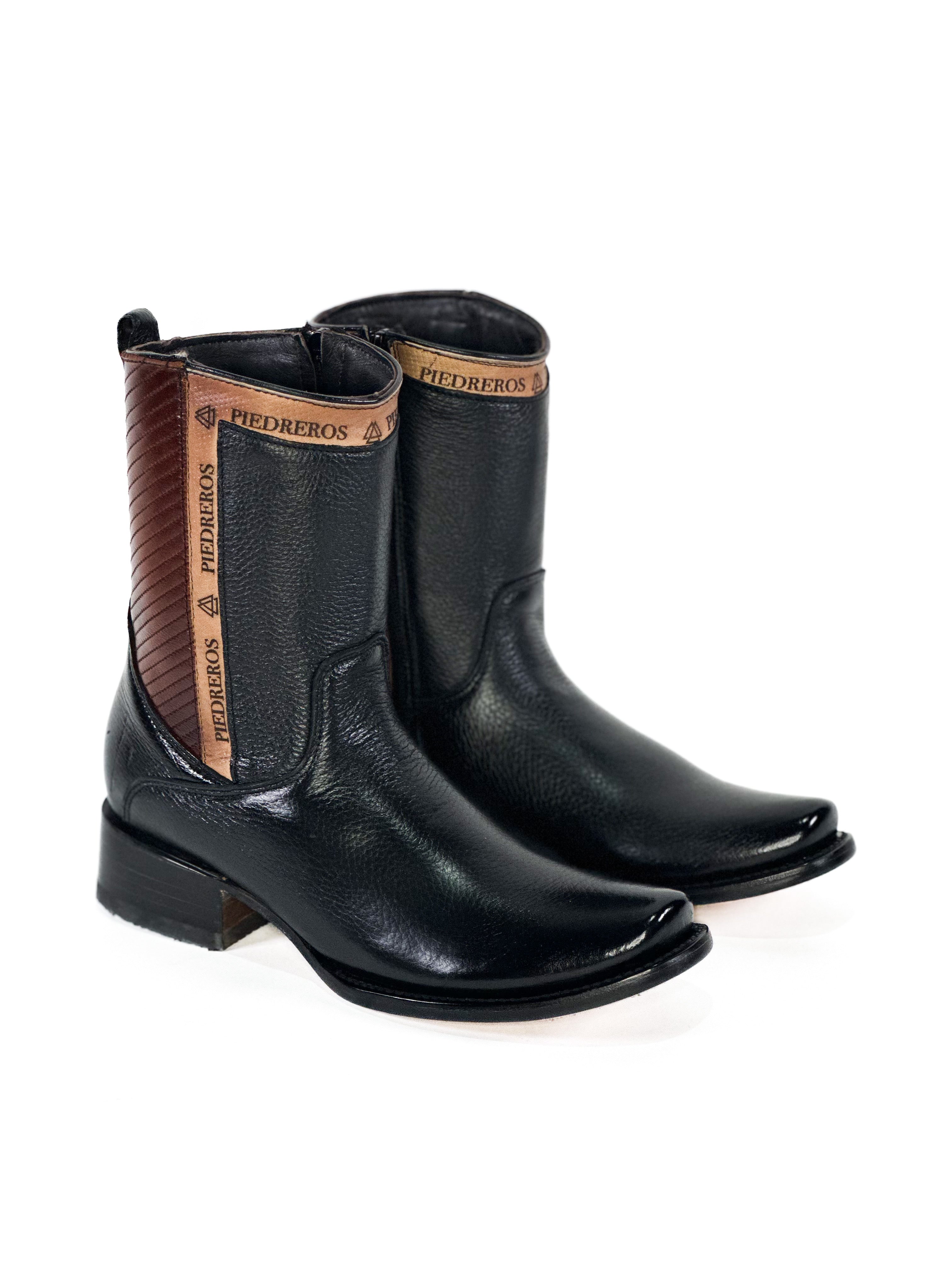 Deer Monte Carlo Ankle Boot — handmade western boots by Cuadra Piedreros