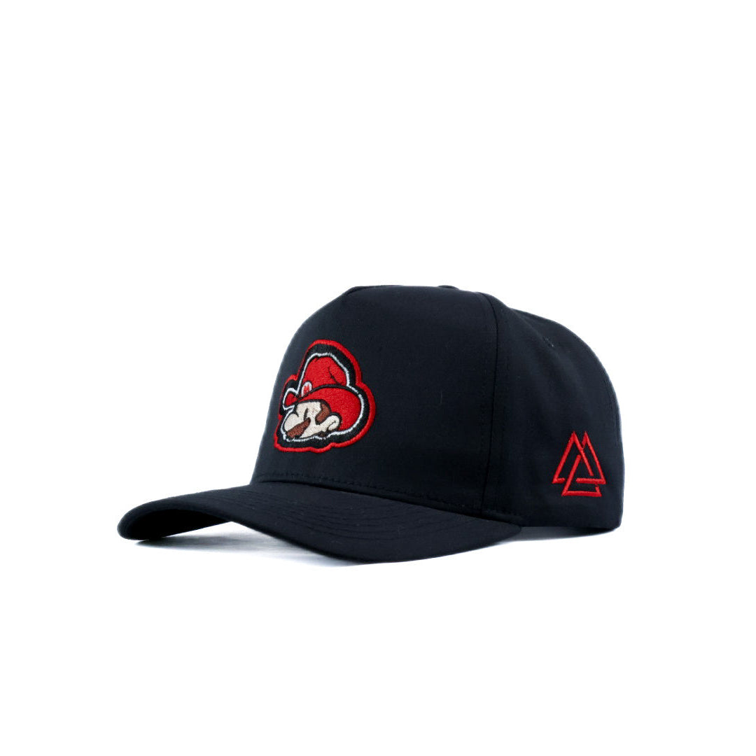 Black cap with mario logo