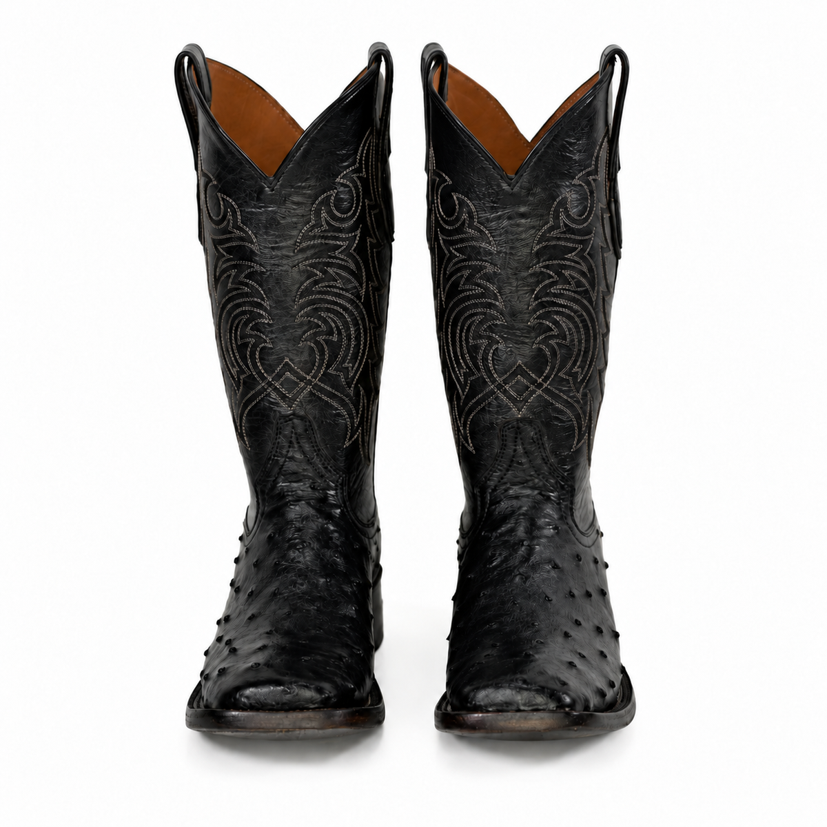 The Maxdale — Ostrich Square Toe Men's Cowboy Boot, profile view