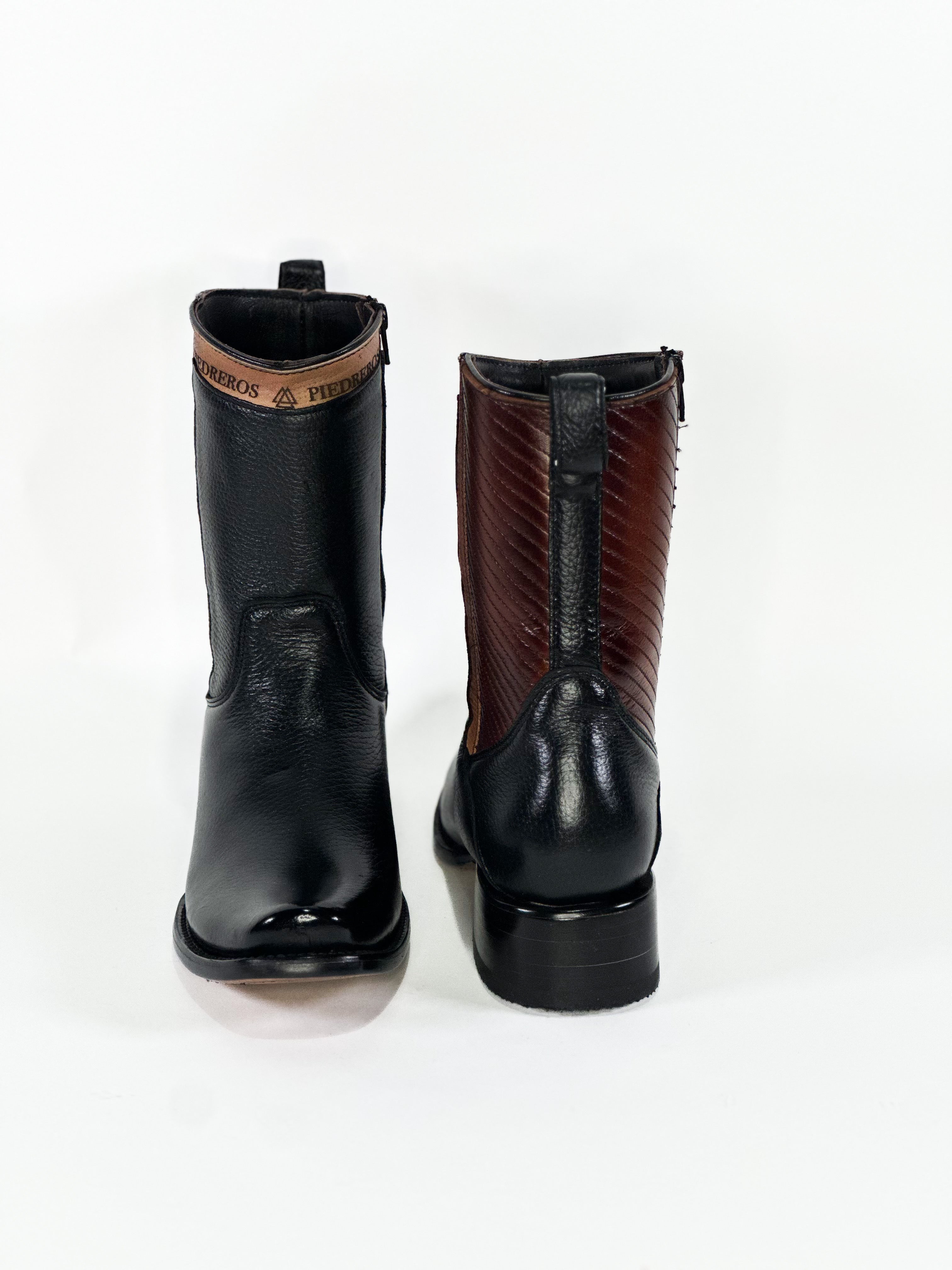 Deer Monte Carlo Ankle Boot — detail shot of handmade western boots