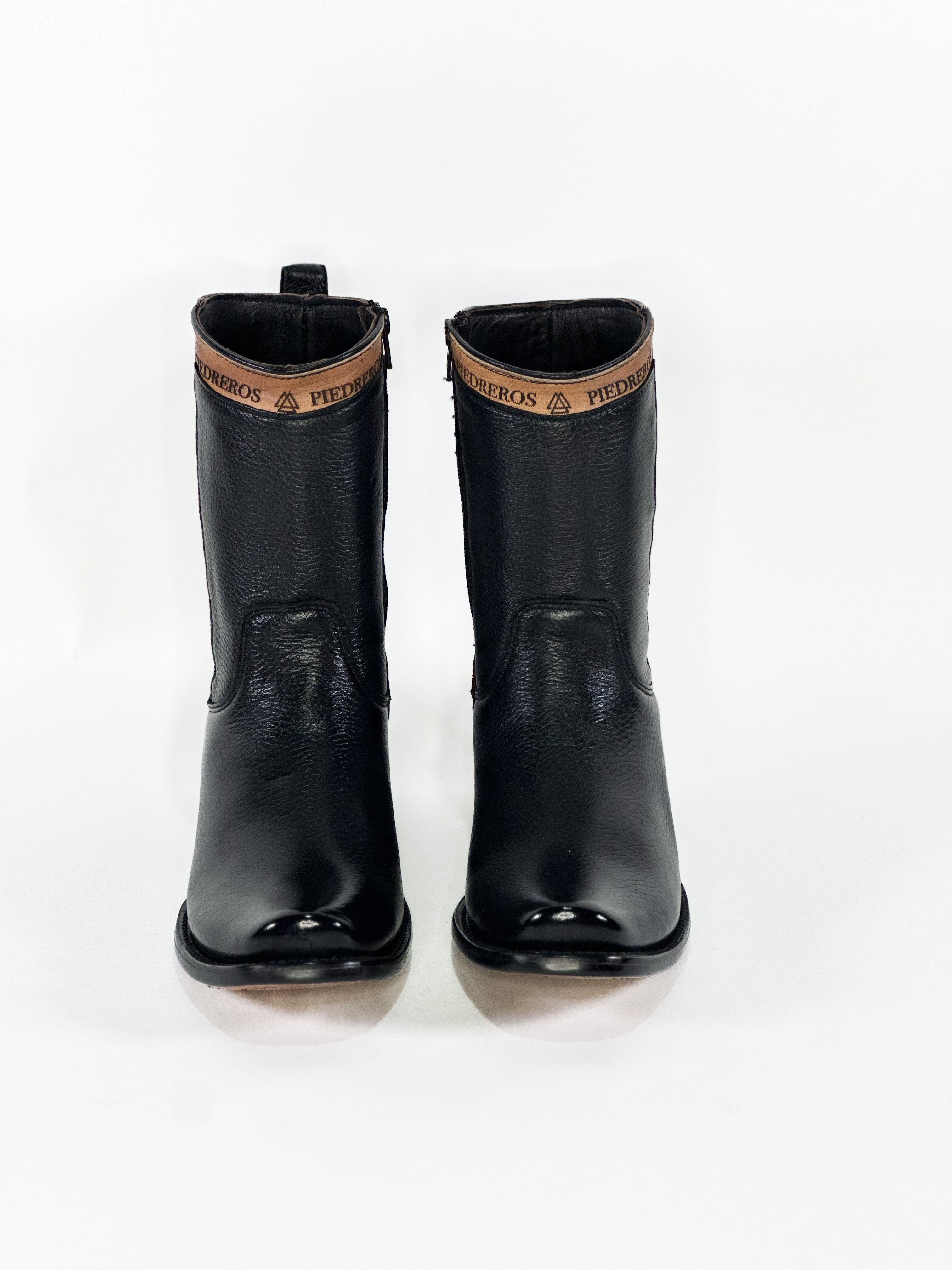Deer Monte Carlo Ankle Boot — angled view of handmade western boots