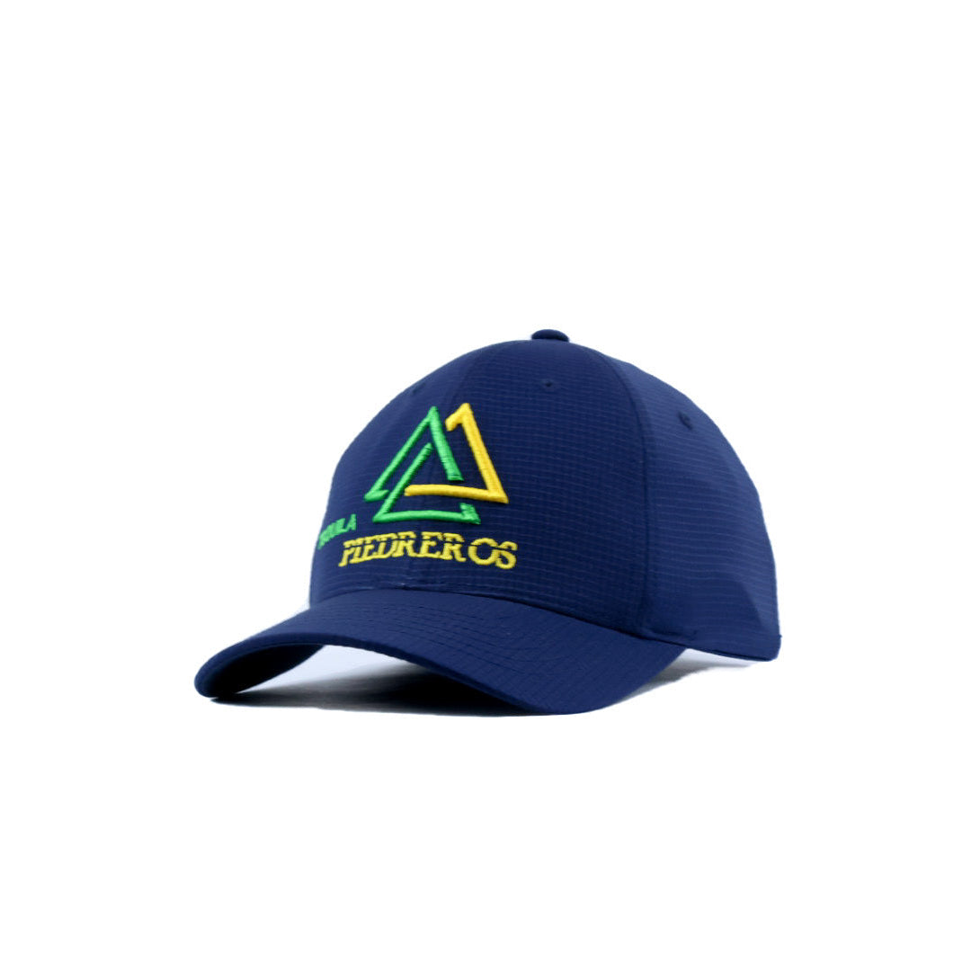blue cap with logo tequila piedreros