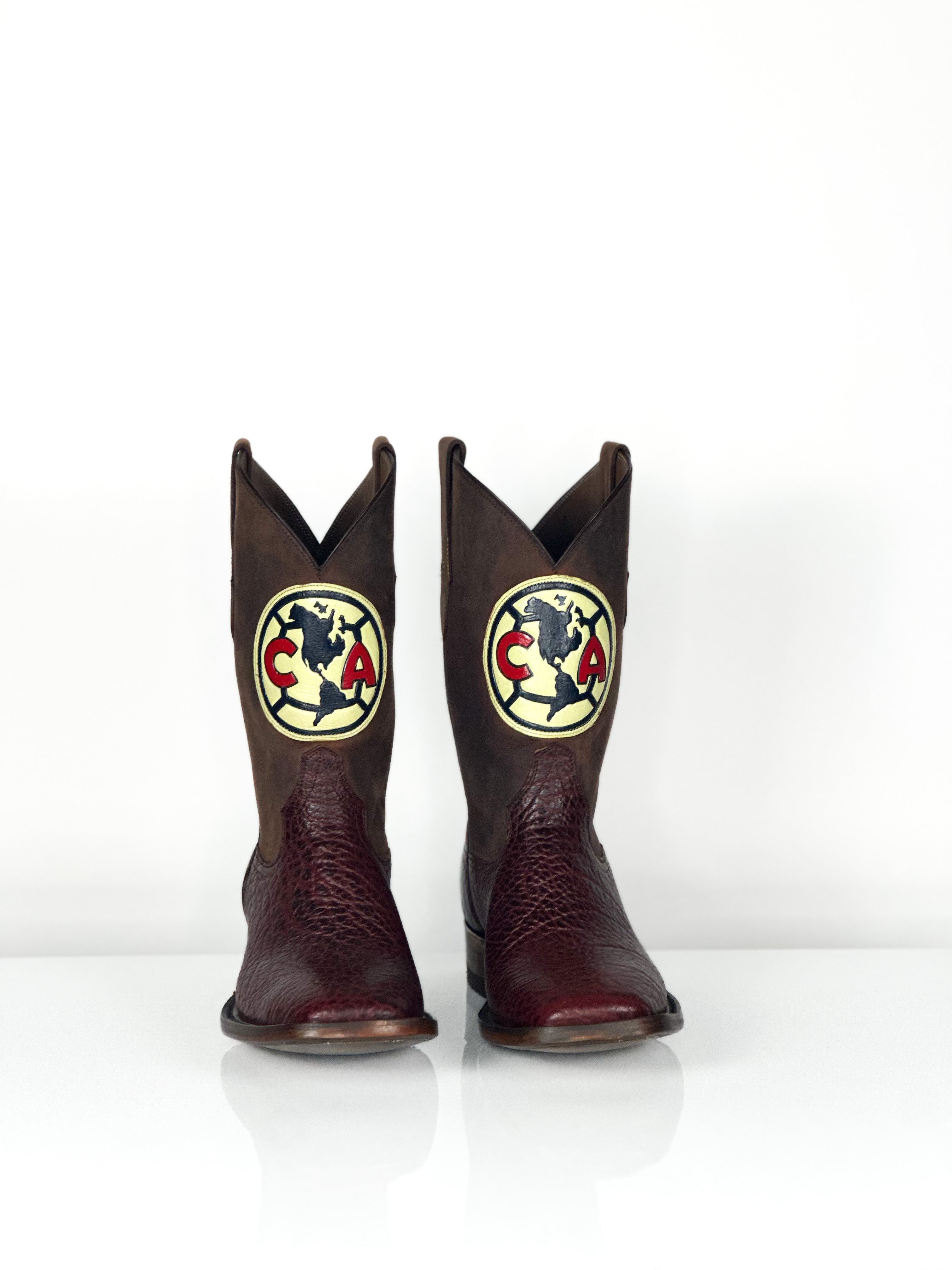 Team Boot — stitching detail of handmade western boots