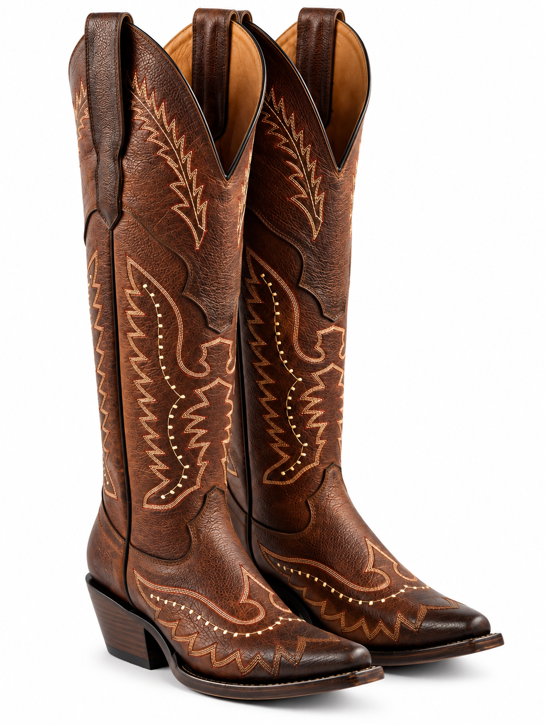 The Renata — Cowhide Snip Toe Women's Cowboy Boot, side view