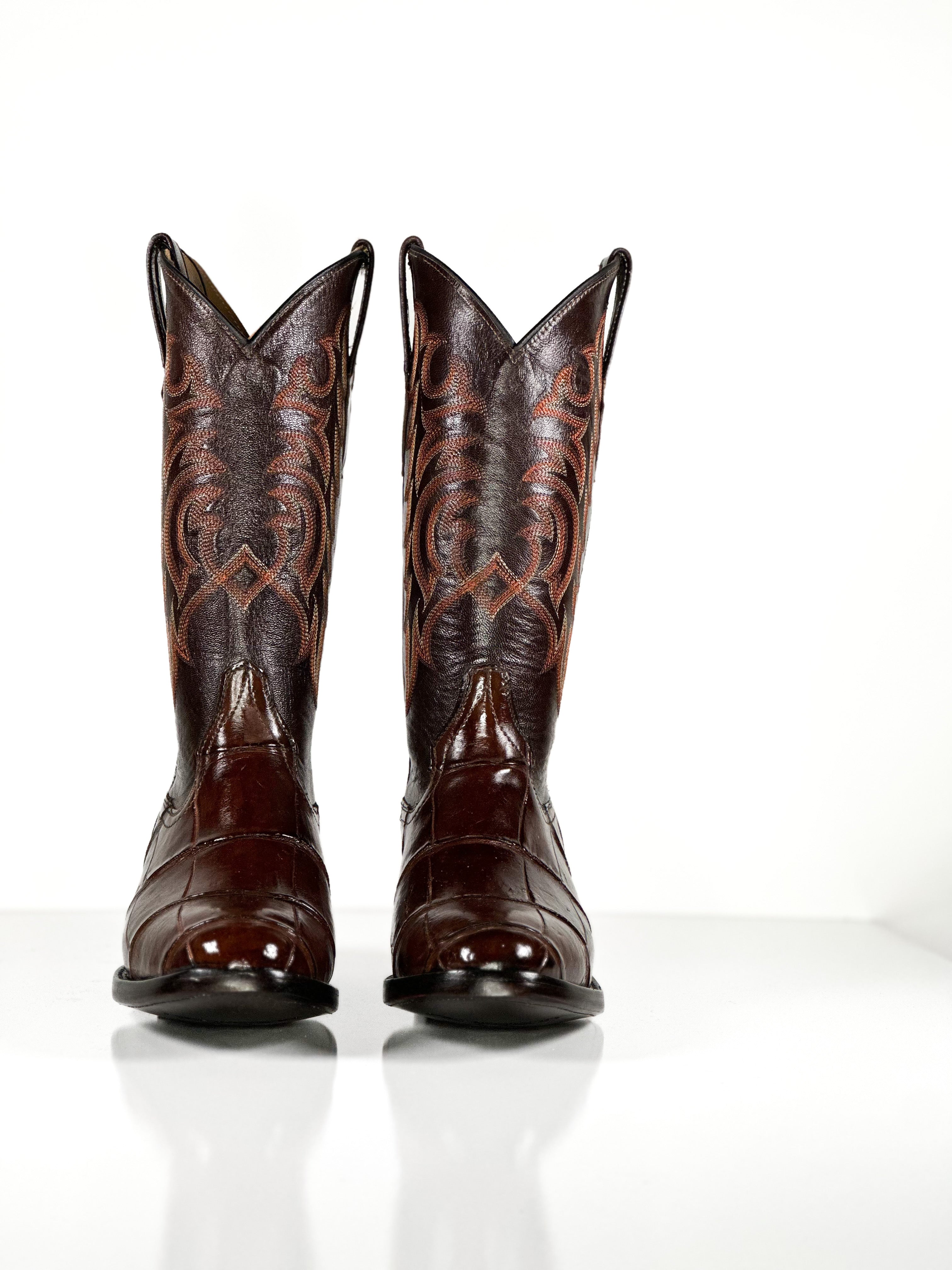 American Alligator-Choco Fire Stitch — side view