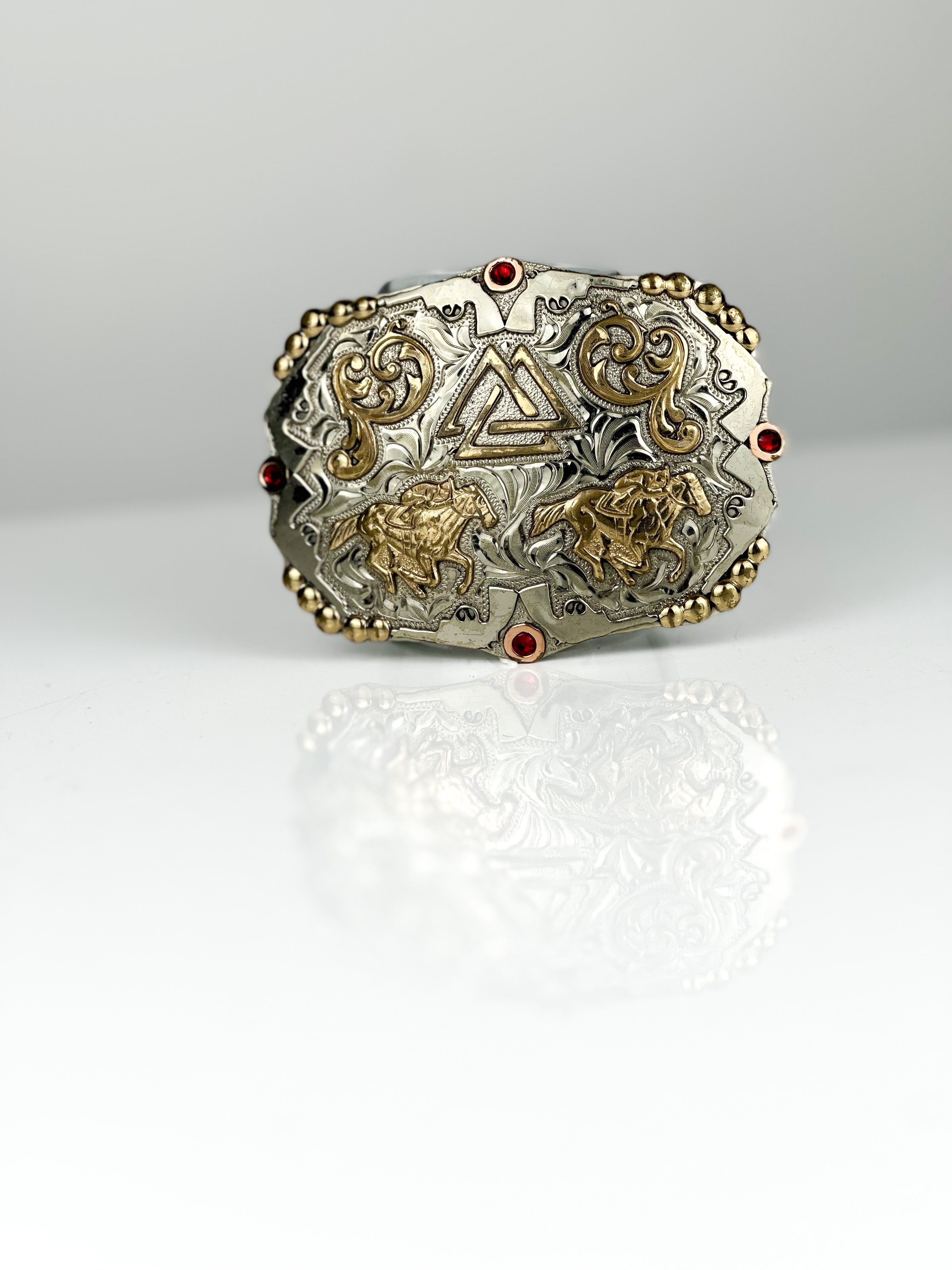 CARTRIDGE BUCKLE — Cuadra Piedreros western belt buckle