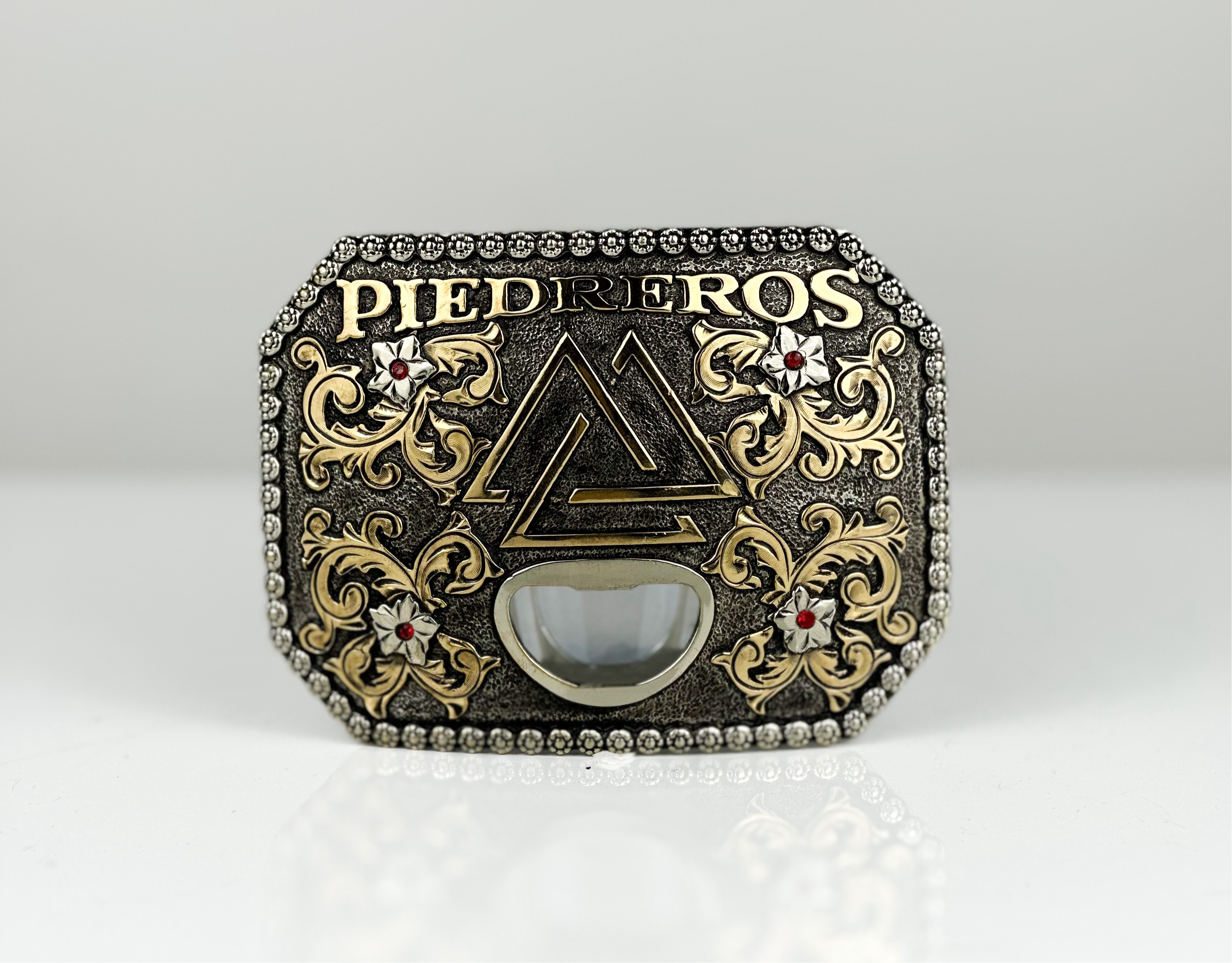 GOLDRUSH BUCKLE — Cuadra Piedreros western belt buckle