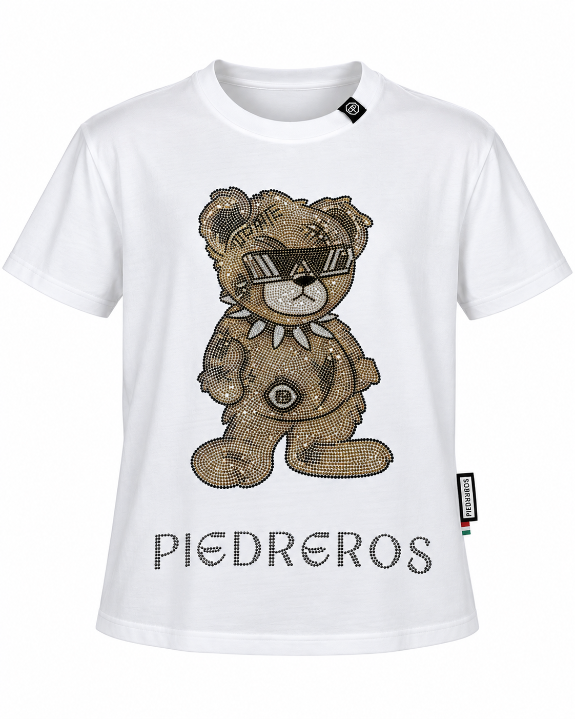 Bandit Bear T-Shirt — Western Tee, front and side view