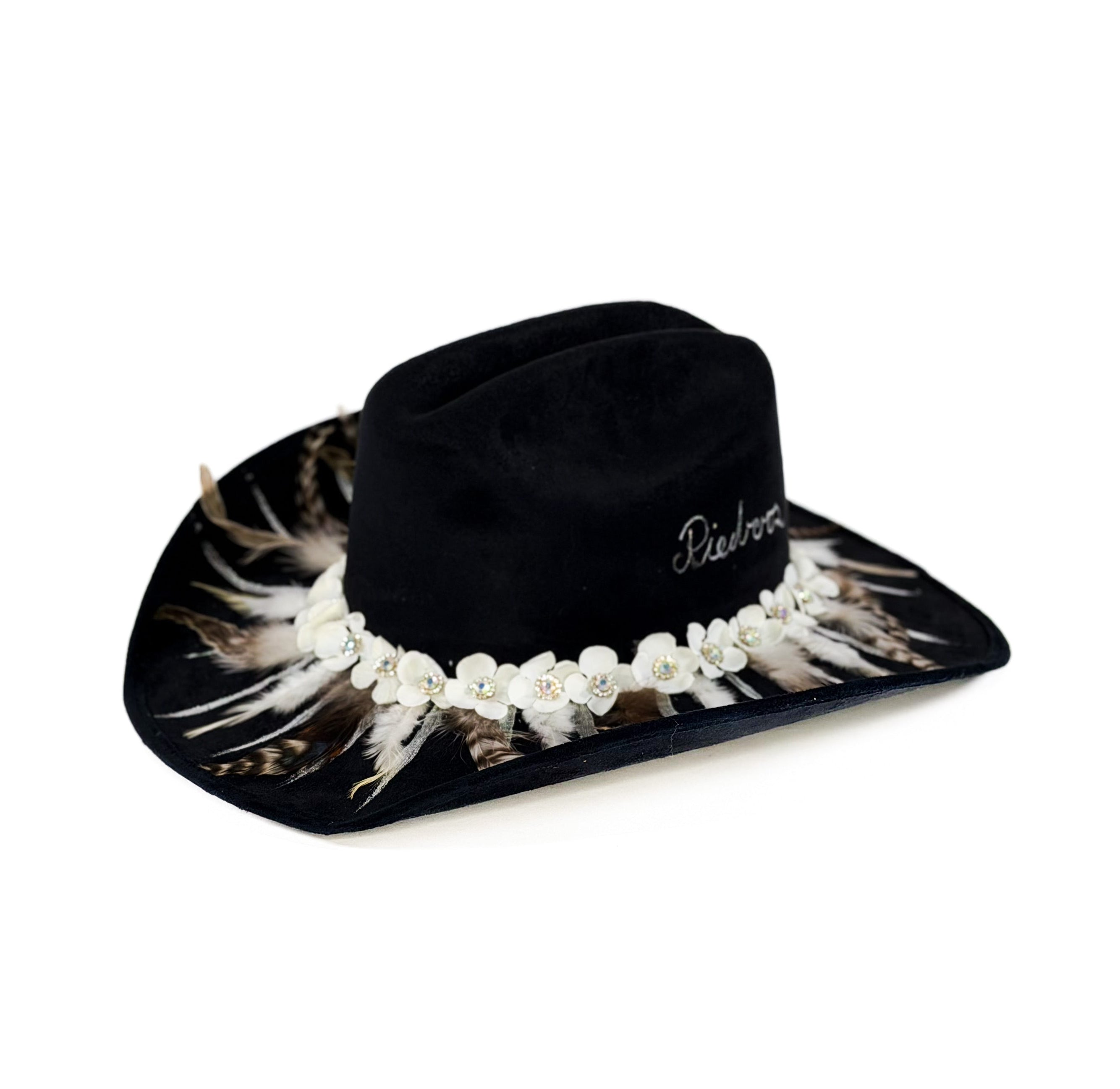 Black wildflower — side view