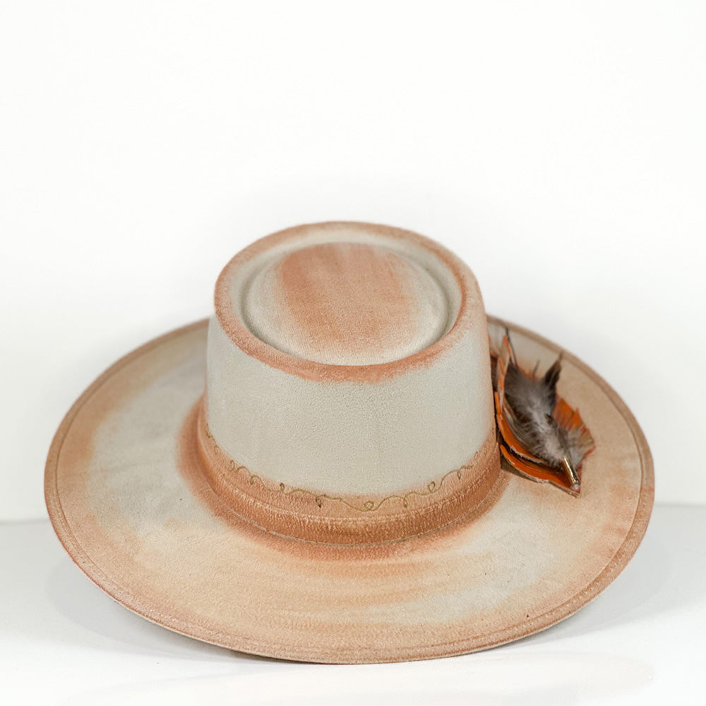 Cassidy Barch Hat — angled view of Cuadra Piedreros cap