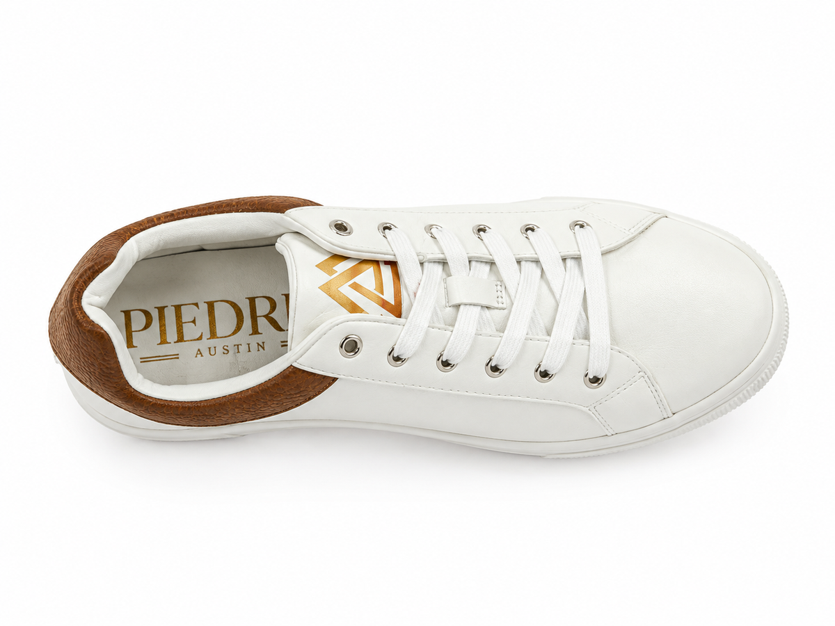 The Sereno — Leather Men's Western Shoe, front and side view