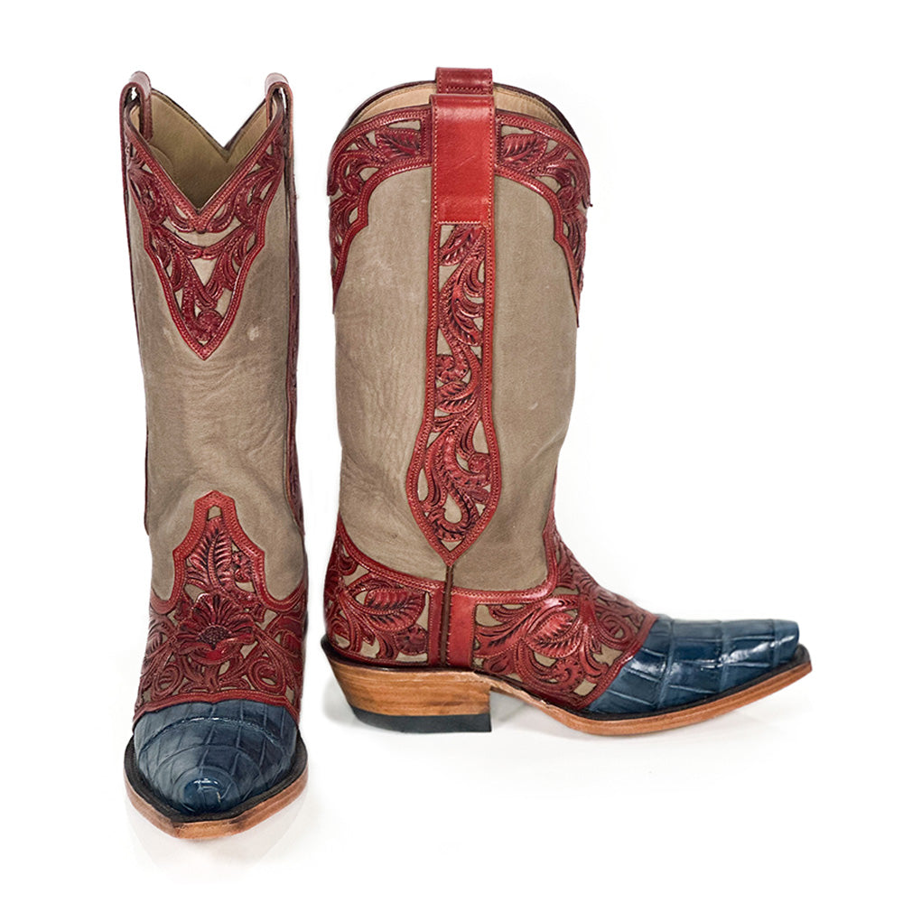 Cocotriz Abilene Boots — side view of handmade western boots