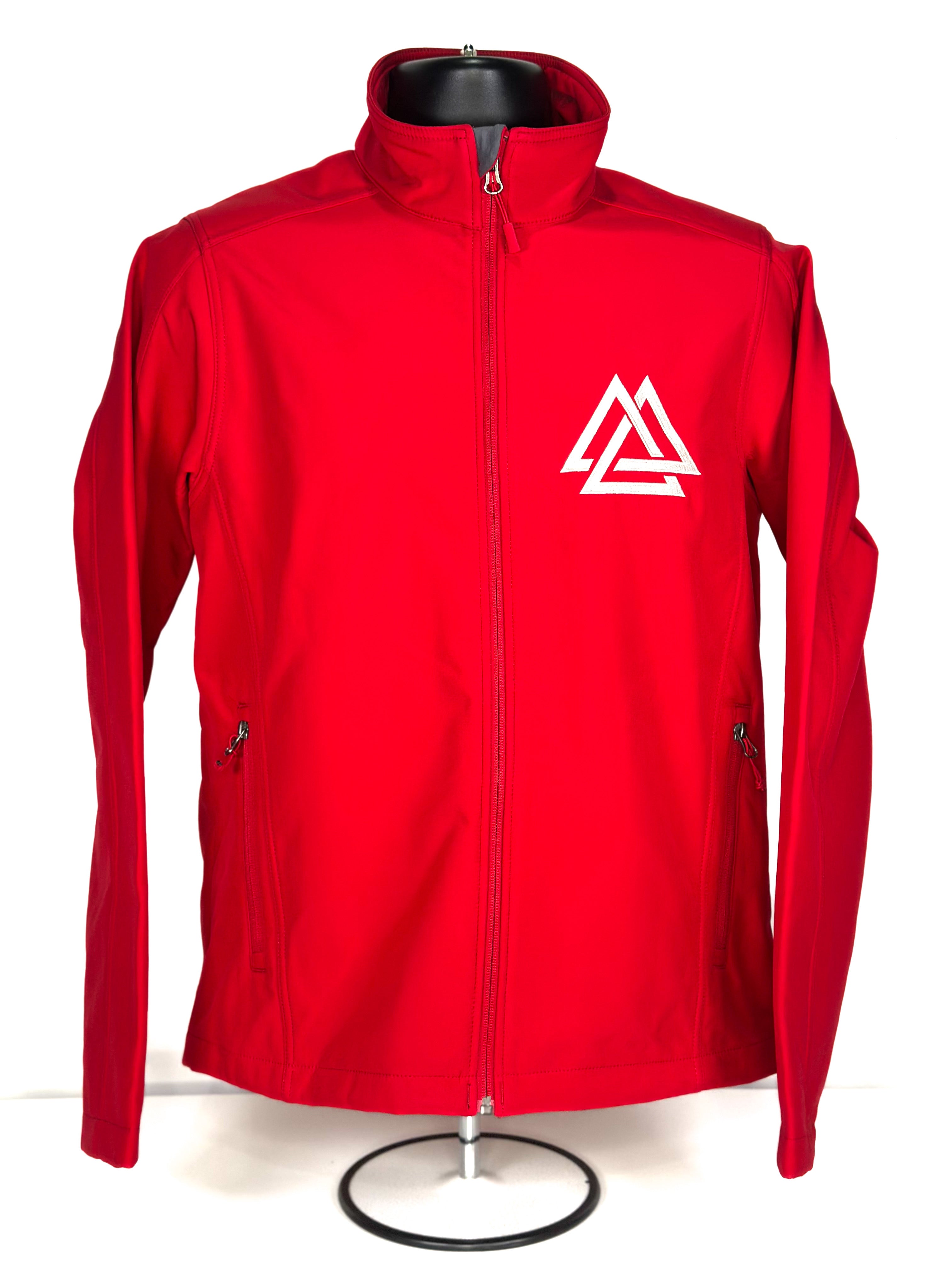 Embroidered Logo Jacket — stitching detail