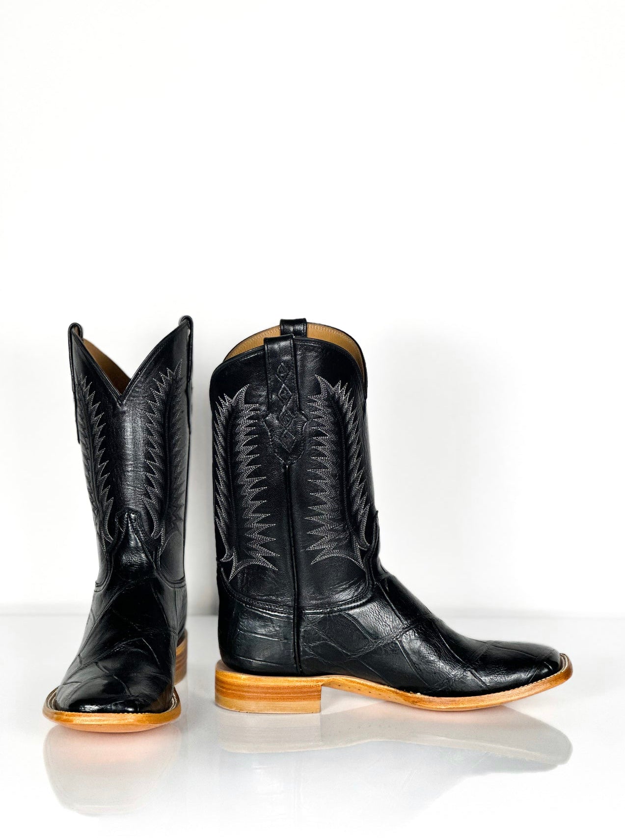 American Alligator-Black Natural Sole — detail shot