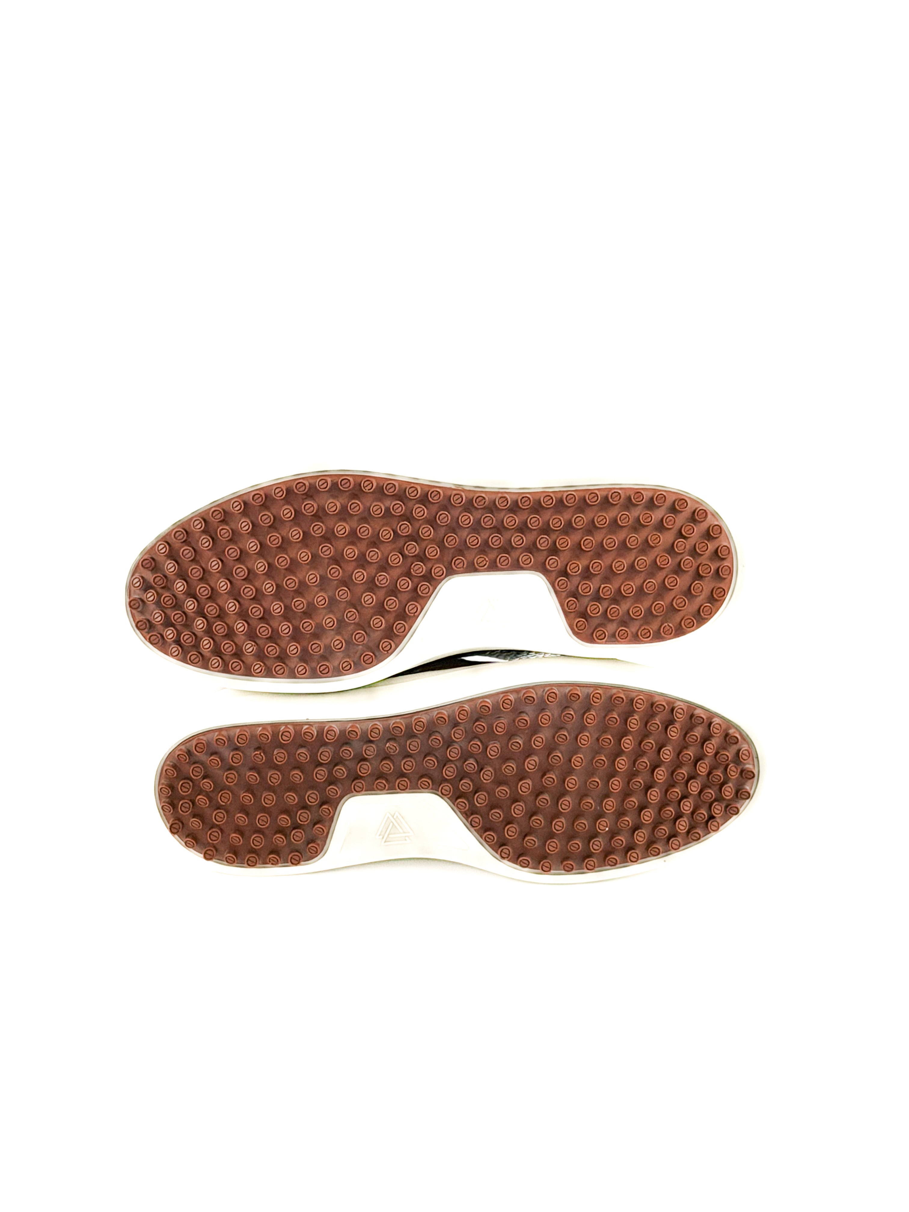 Brown sole of deer leather sneakers