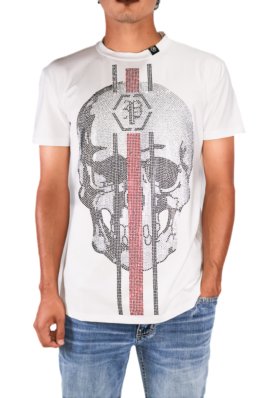 Shirt Red Skull CP. — detail shot