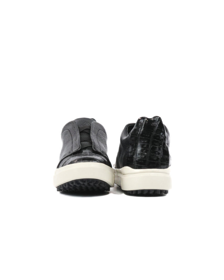 Mens Croc Leather Sneakers