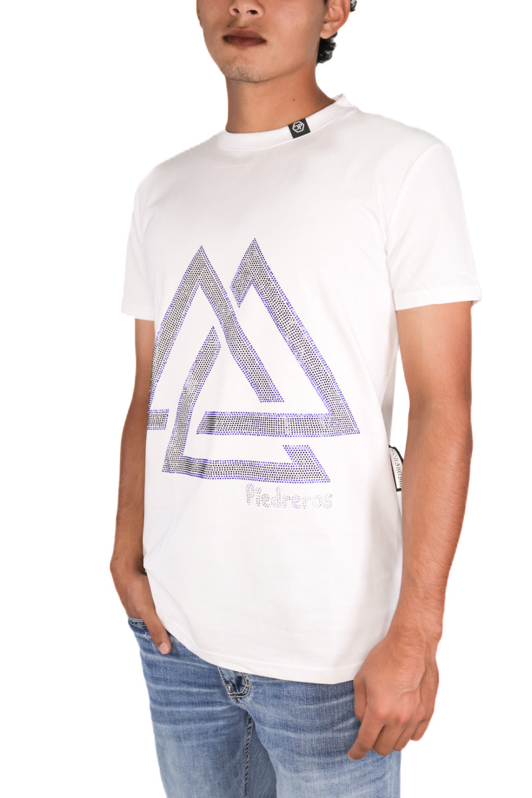Classic logo-shirt — leather detail