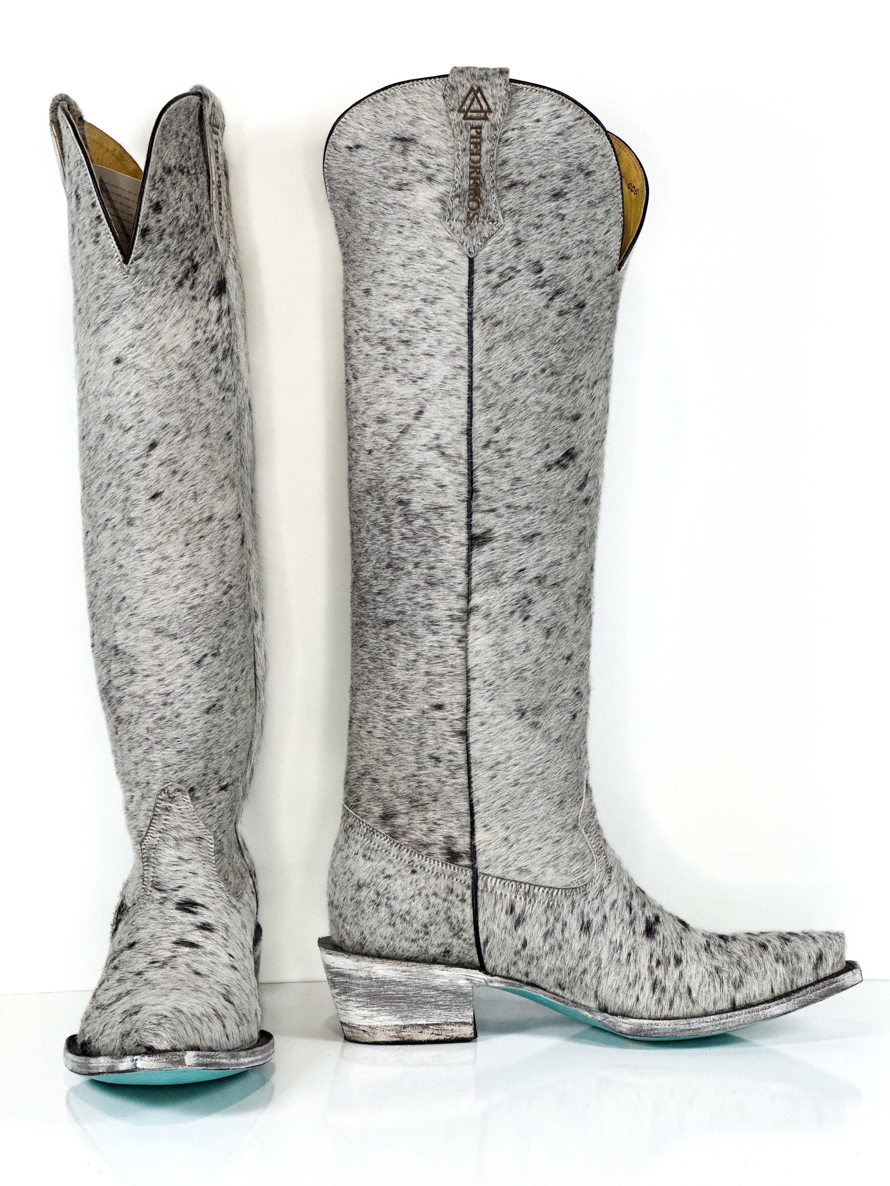 Azeri Cowhide Boot — side view of handmade western boots