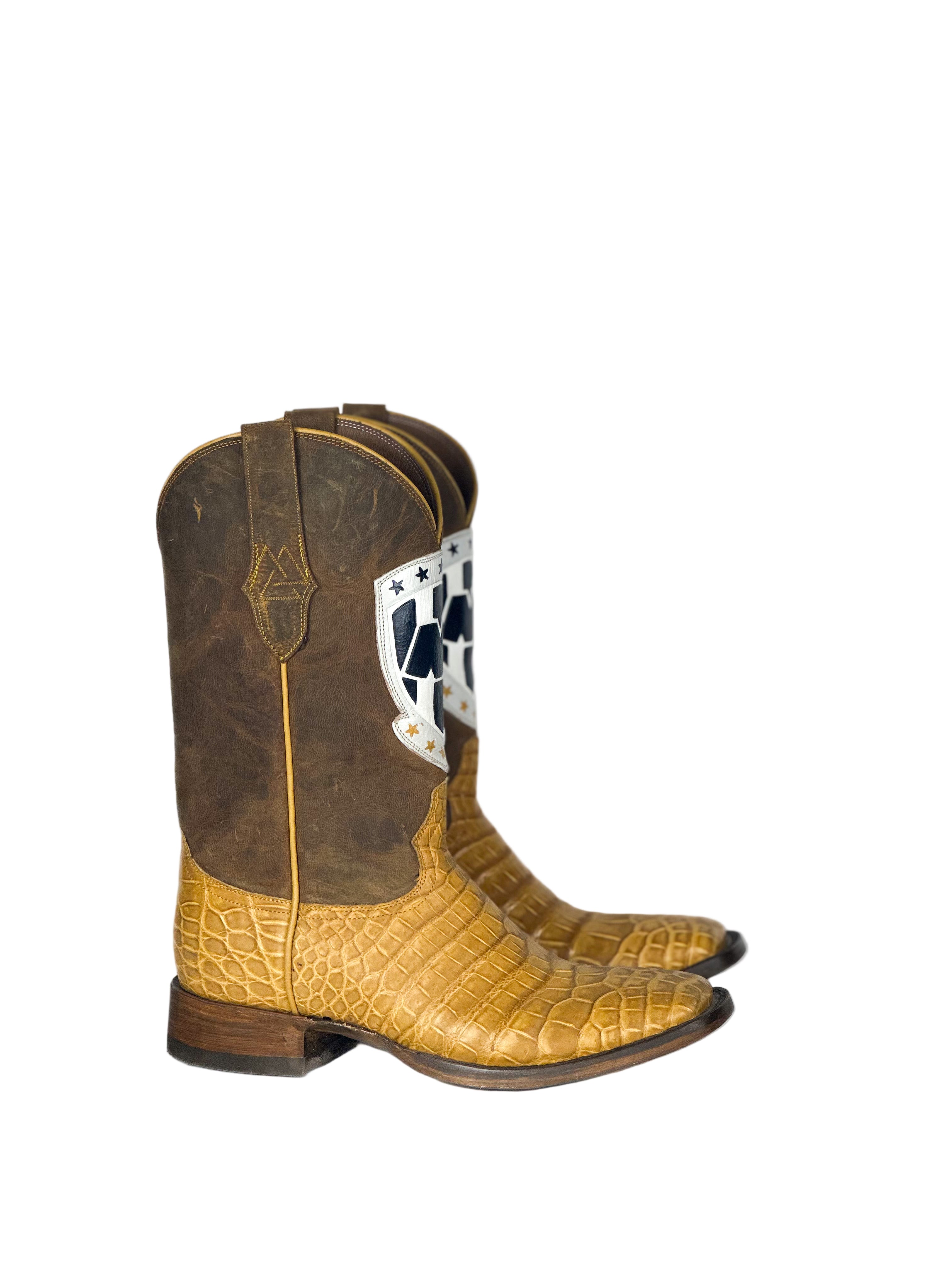 Team Boot — side view of handmade western boots
