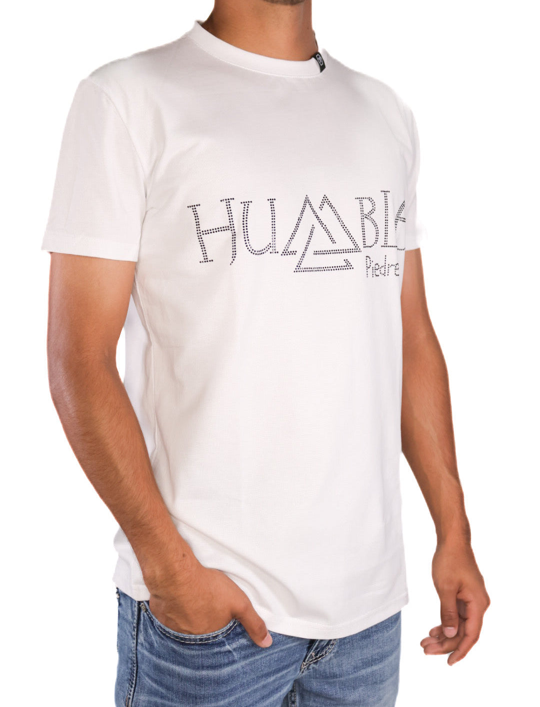 Humble Title White Shirt — detail shot