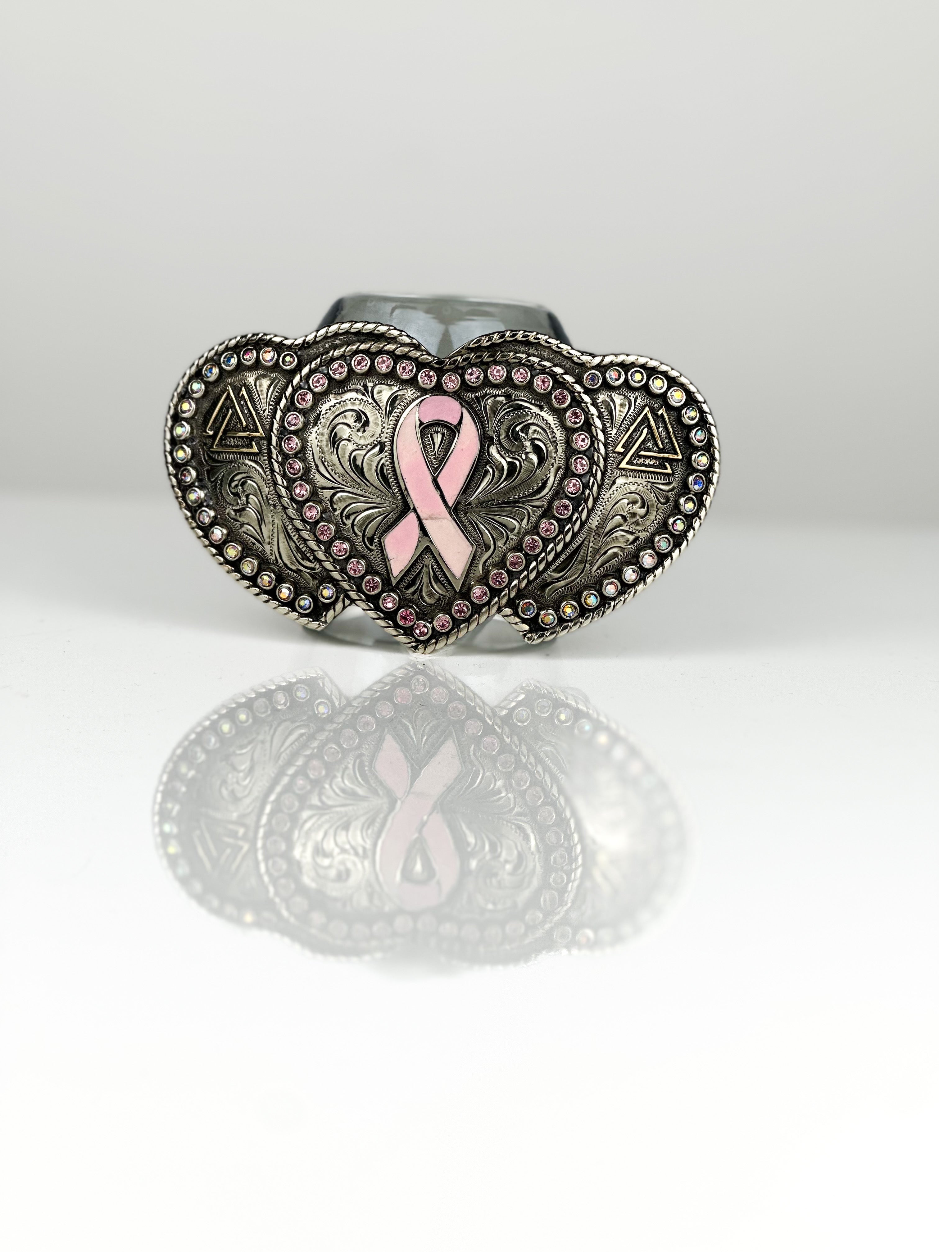 Pink Warriors Buckle — side view