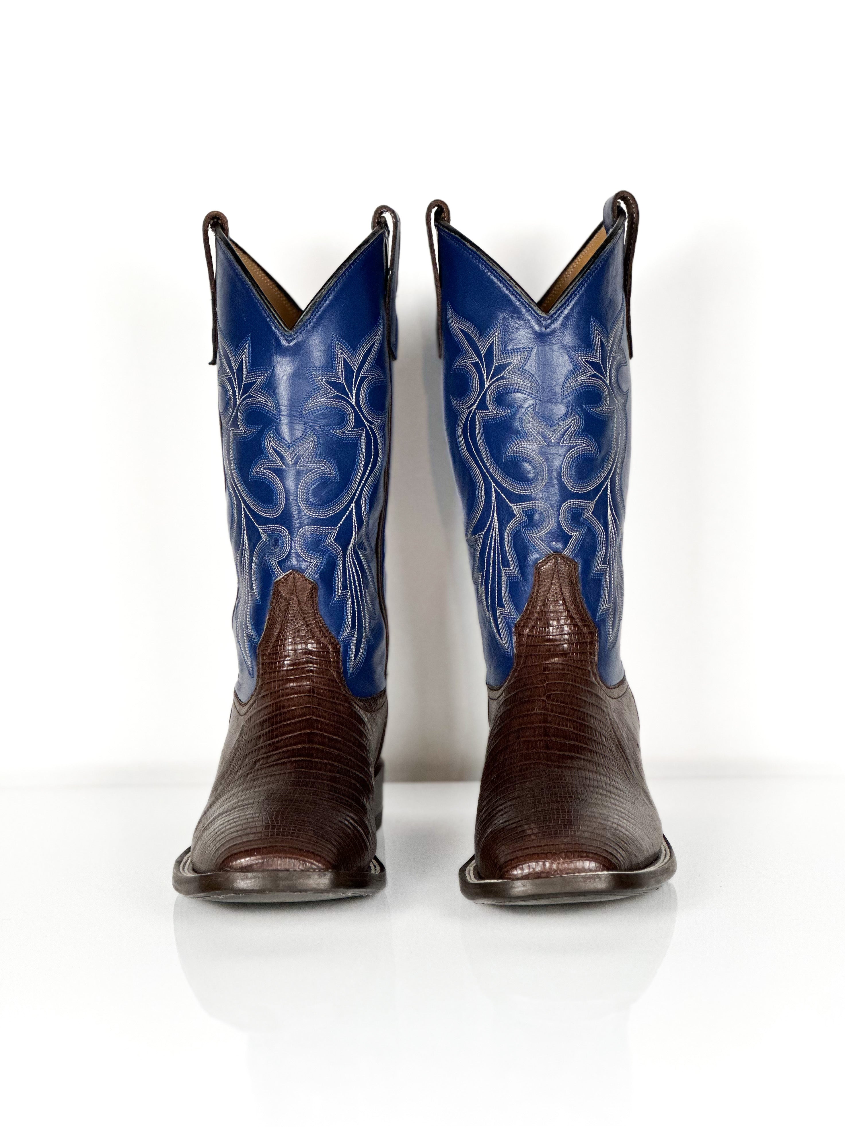 Armadillo-Big lex Boots — side view of handmade western boots