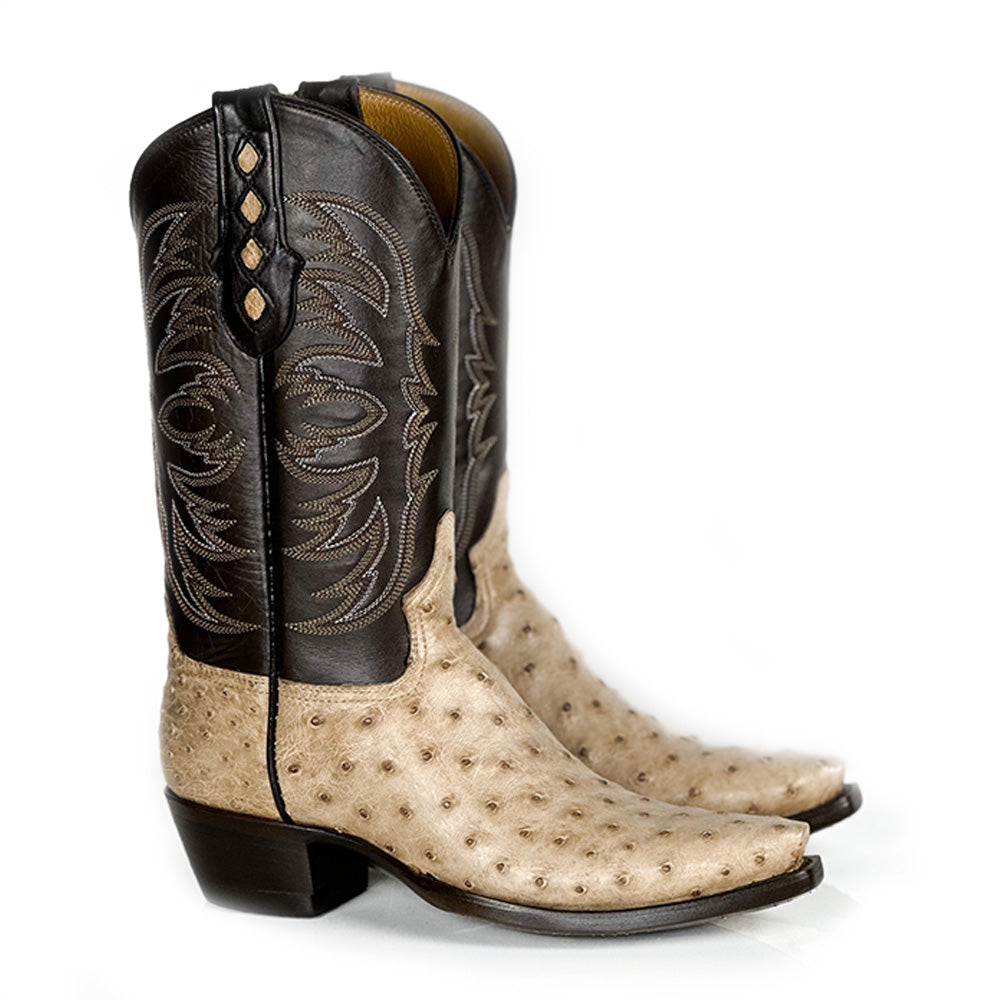 Gardenia- Ostrich Boot — handmade ostrich boots by Cuadra Piedreros