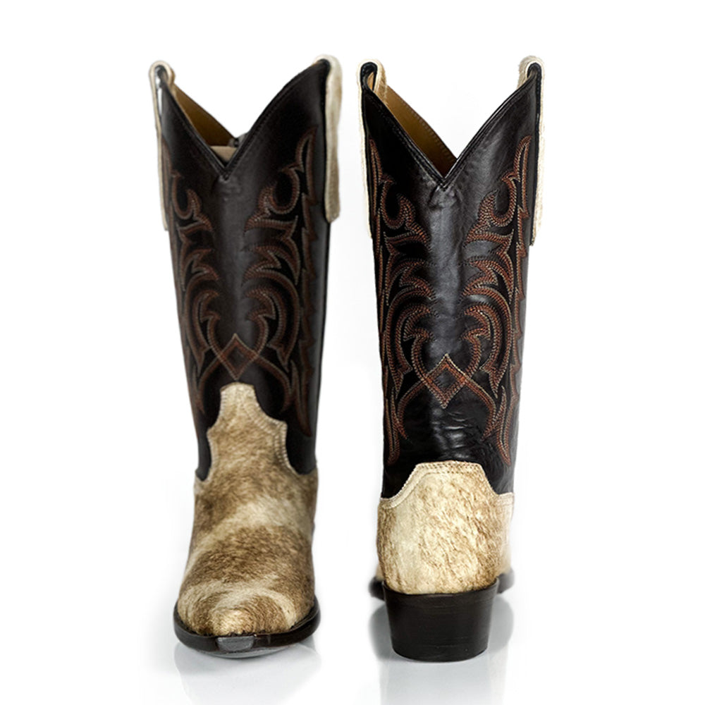 Golden Giraffe Boot — angled view of handmade western boots