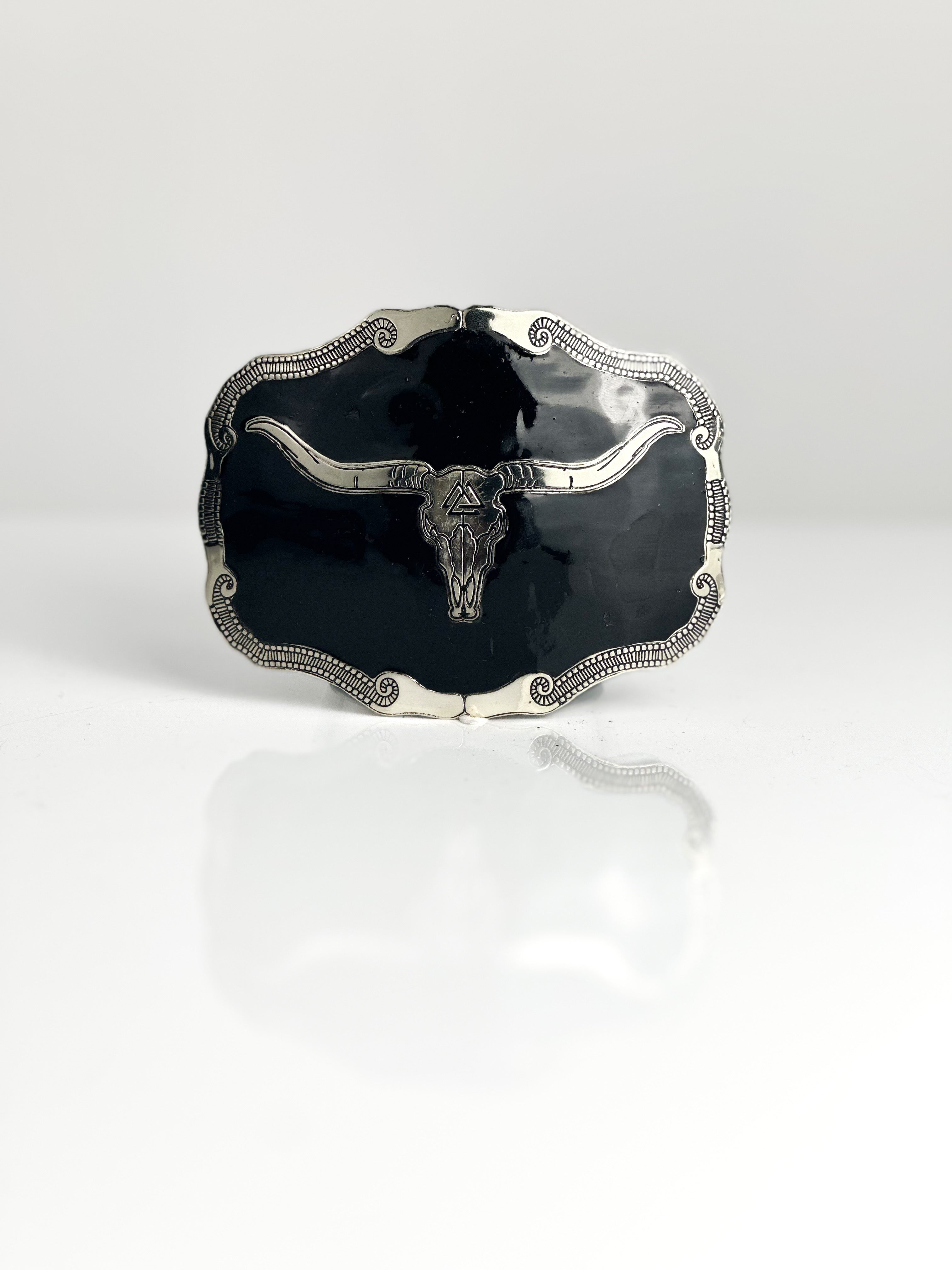 ONYX VIPER BUCKLE — Cuadra Piedreros western belt buckle