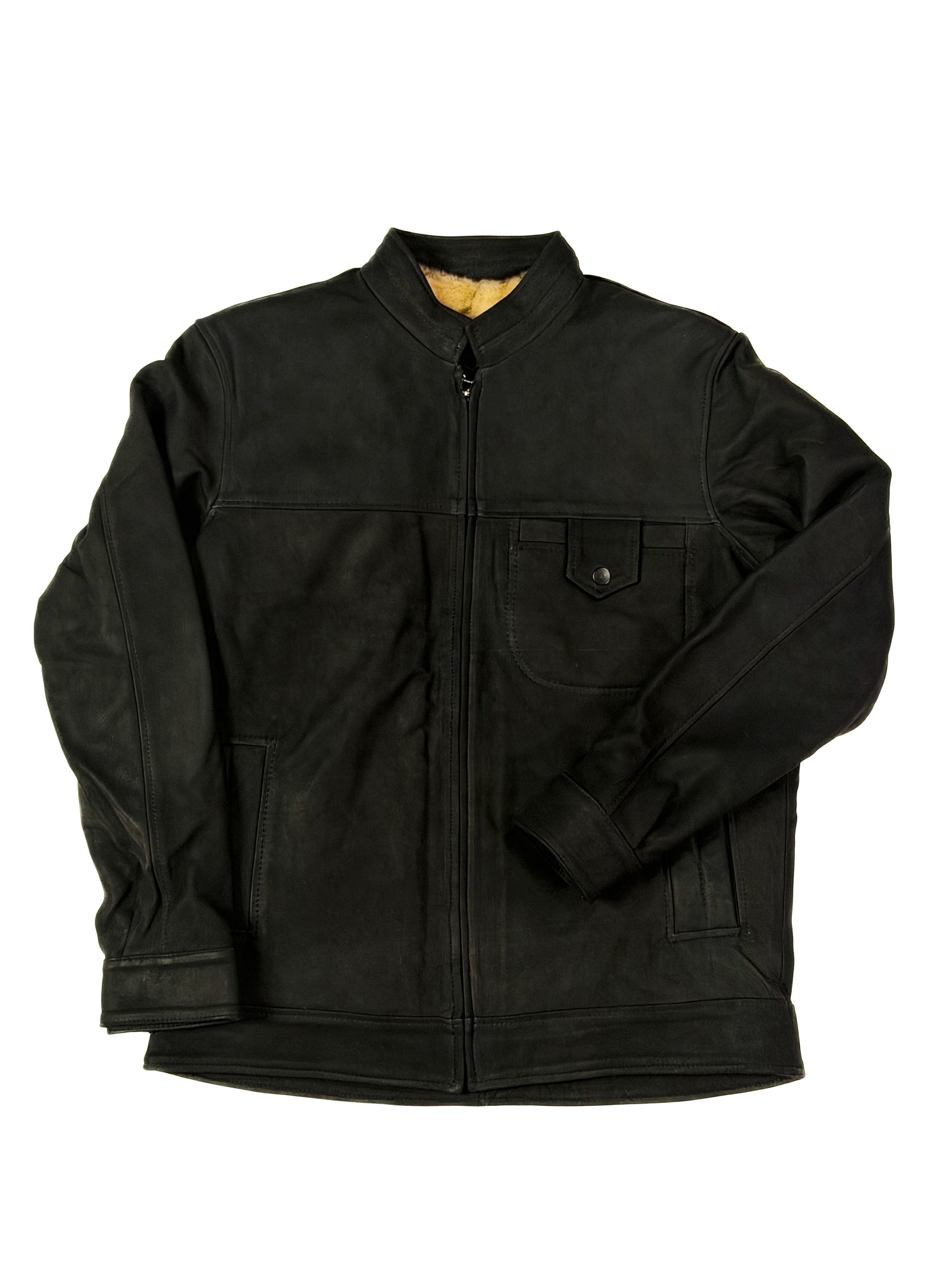 Black fur jacket handmade