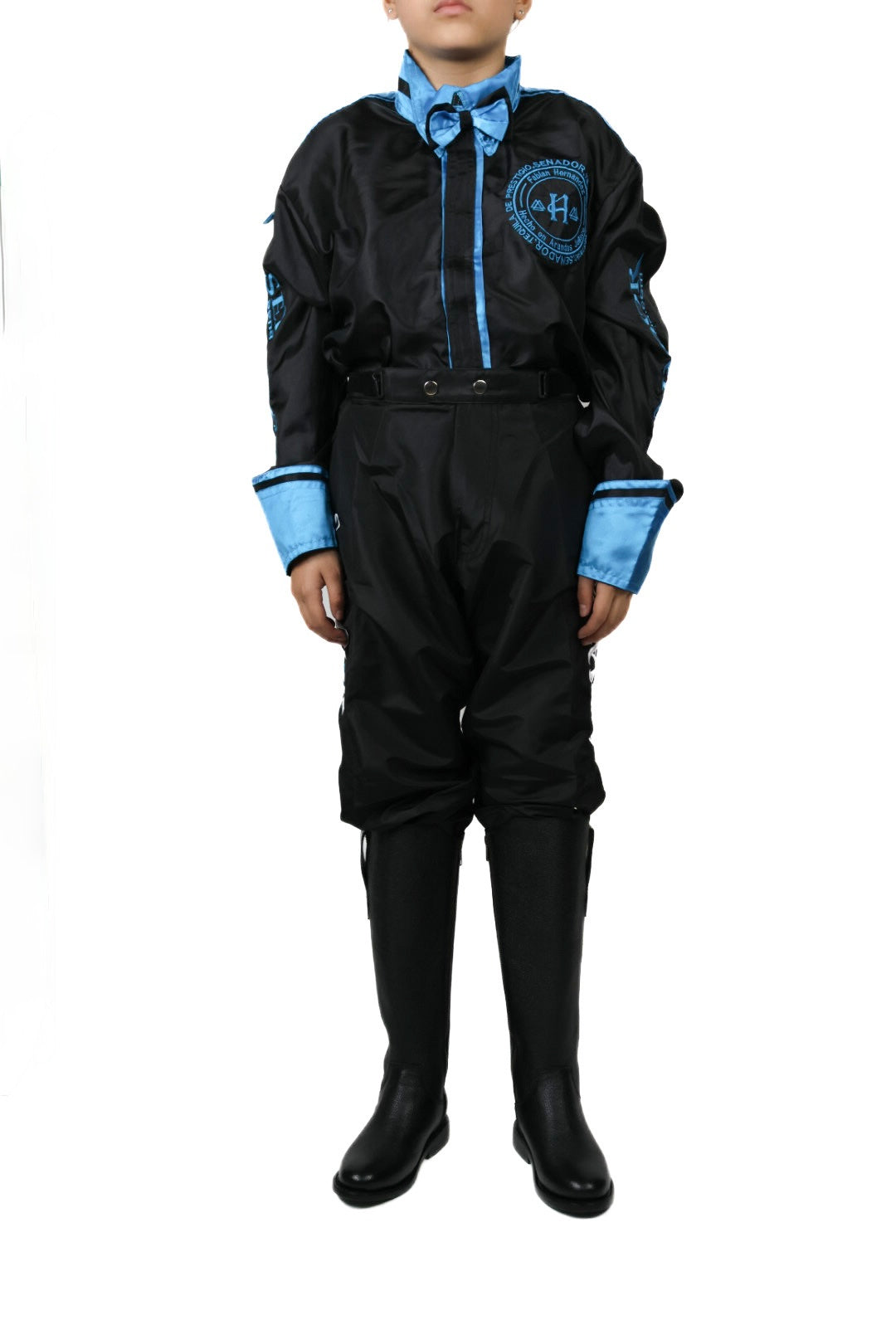 piedreros humble blue and black jockey pants 