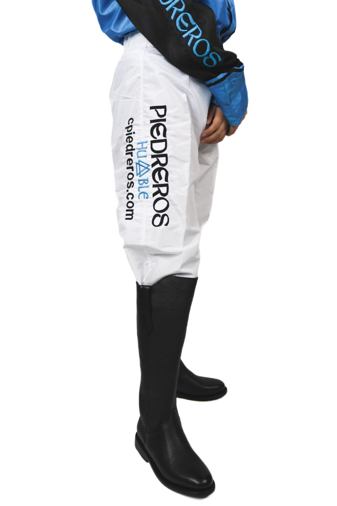piedreros humble blue and black jockey pants 