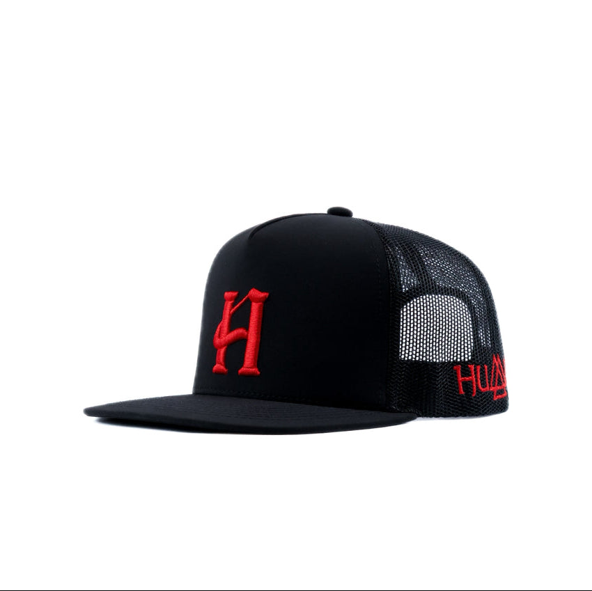 black cap with red humble logo