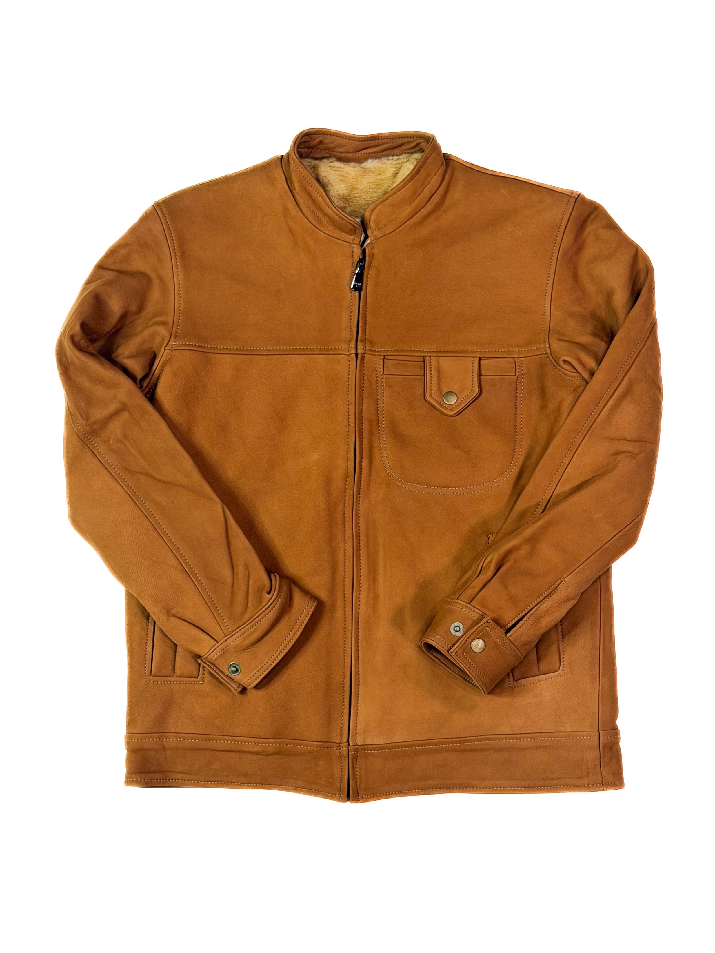 Golden jacket on a white background