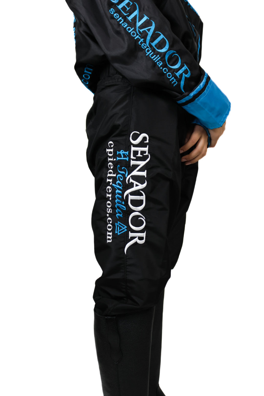 black and blue tequila senador jockey pants piedreros