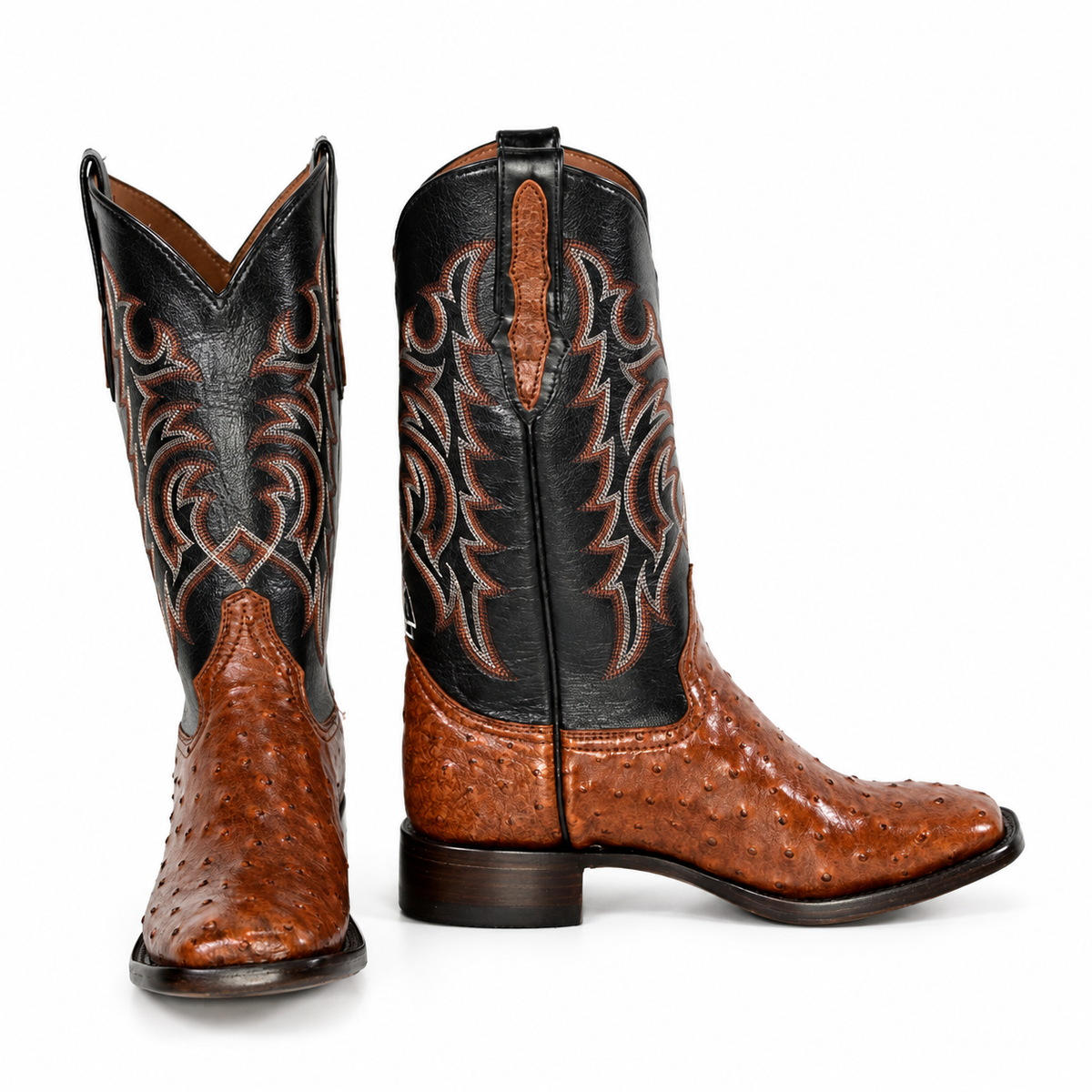 The Maxdale — Ostrich Square Toe Men's Cowboy Boot, profile view