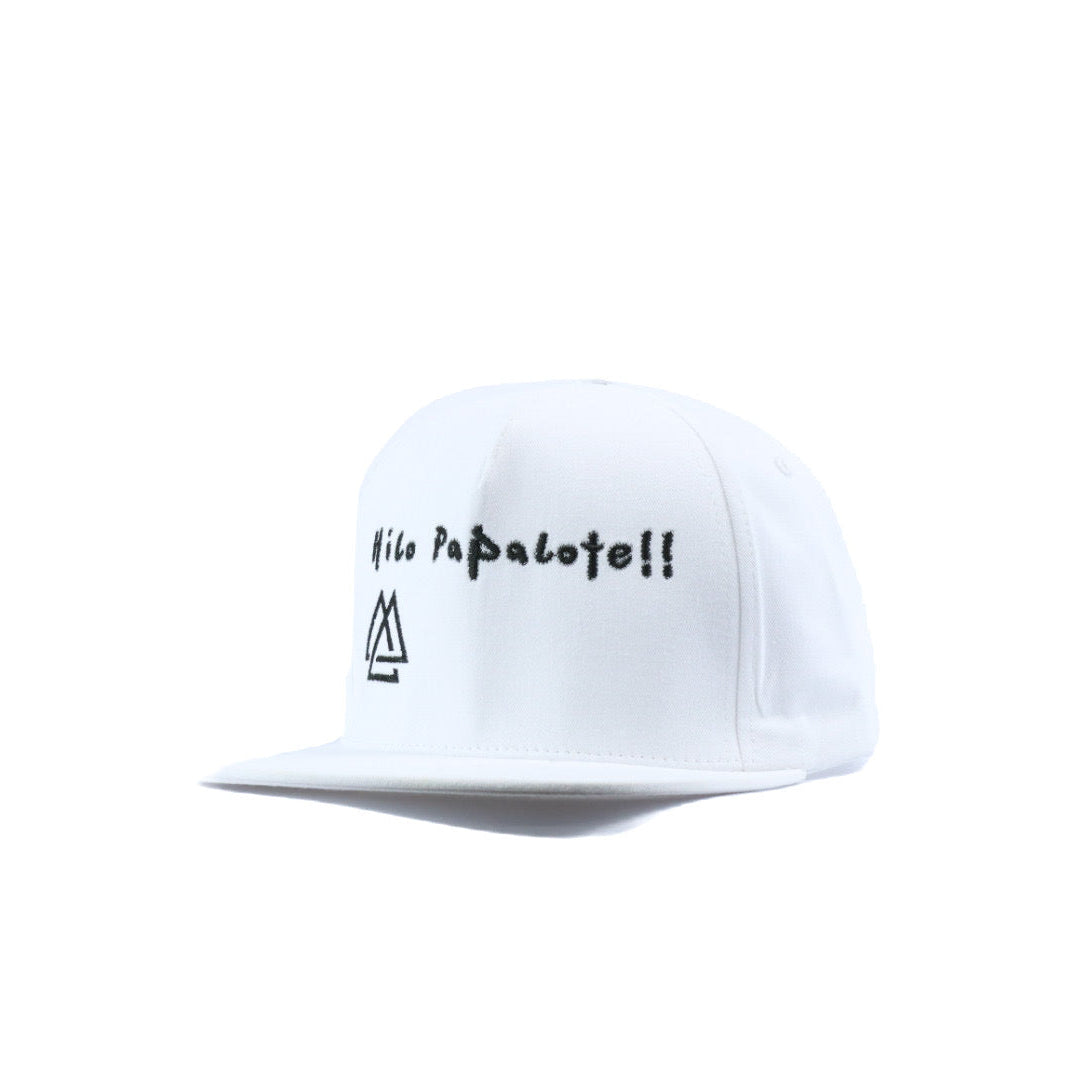 White cap with hilo papalote phrase